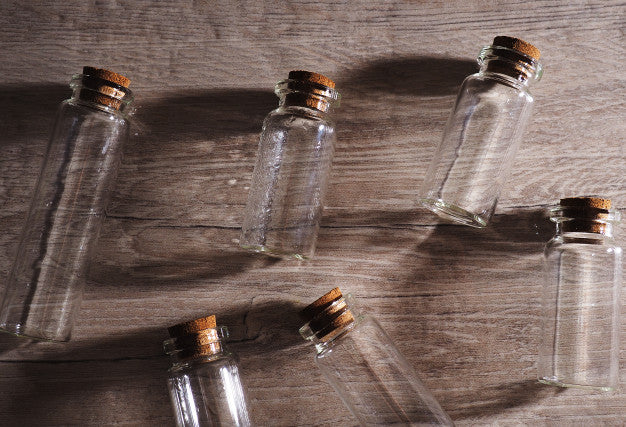 Bottles with Cork Lids