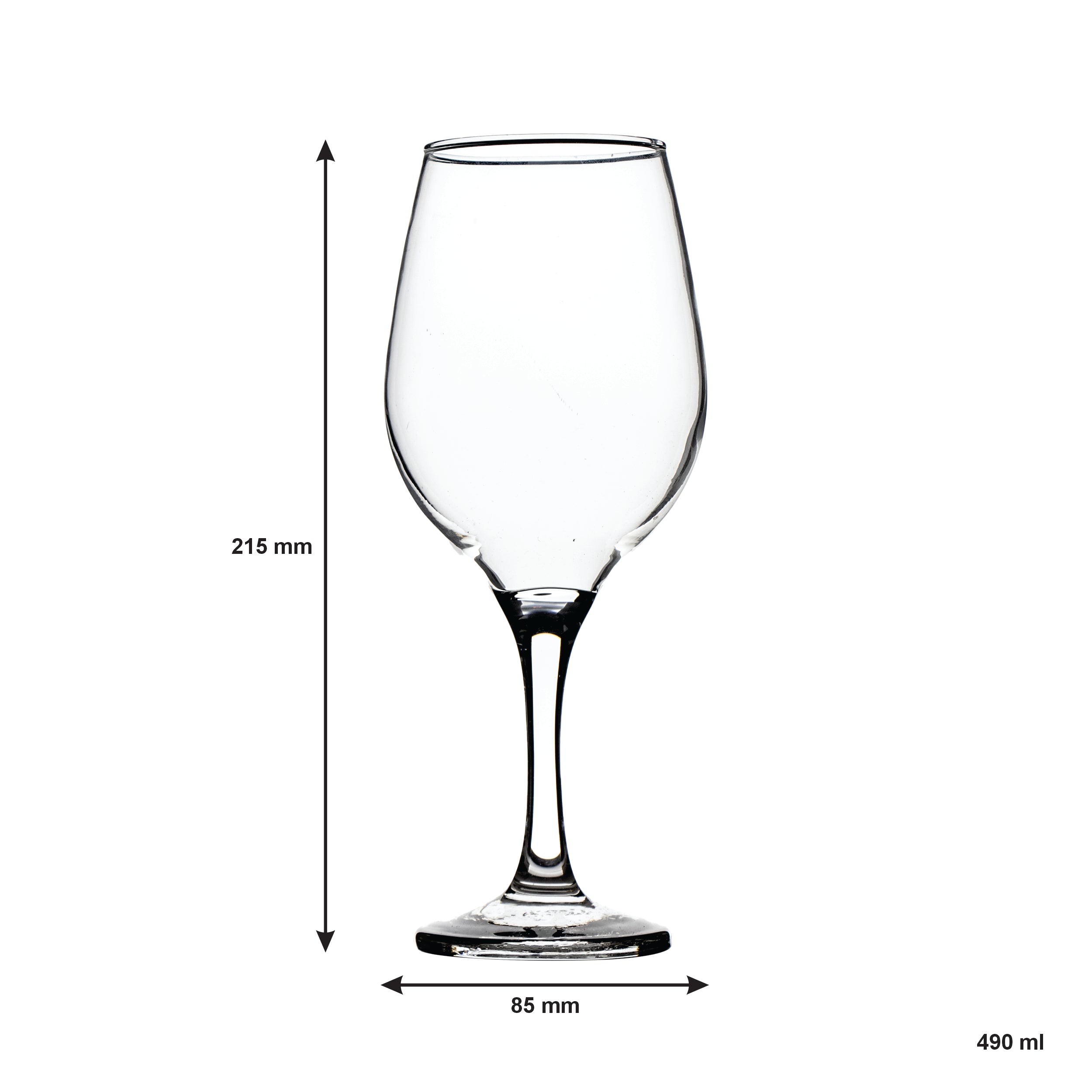 REGENT SUPERIOR STEMMED RED WINE GLASS, 490ML