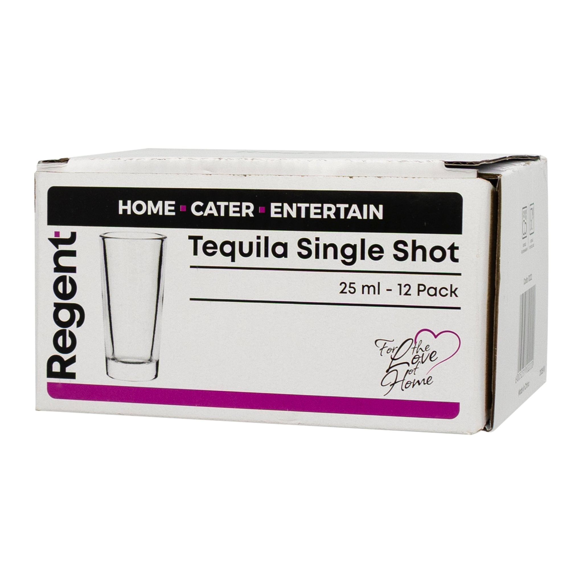 REGENT TEQUILA SHOOTER GLASSES 25ML, 12PK