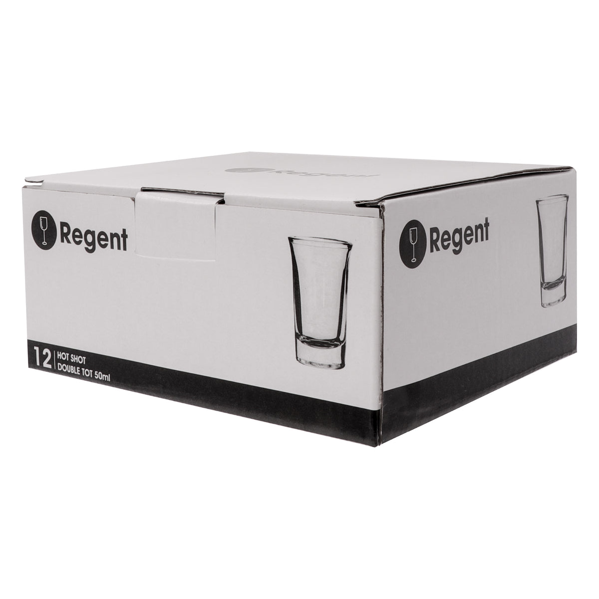 REGENT TALL HOT SHOT TOT GLASSES 12PK, 50ML