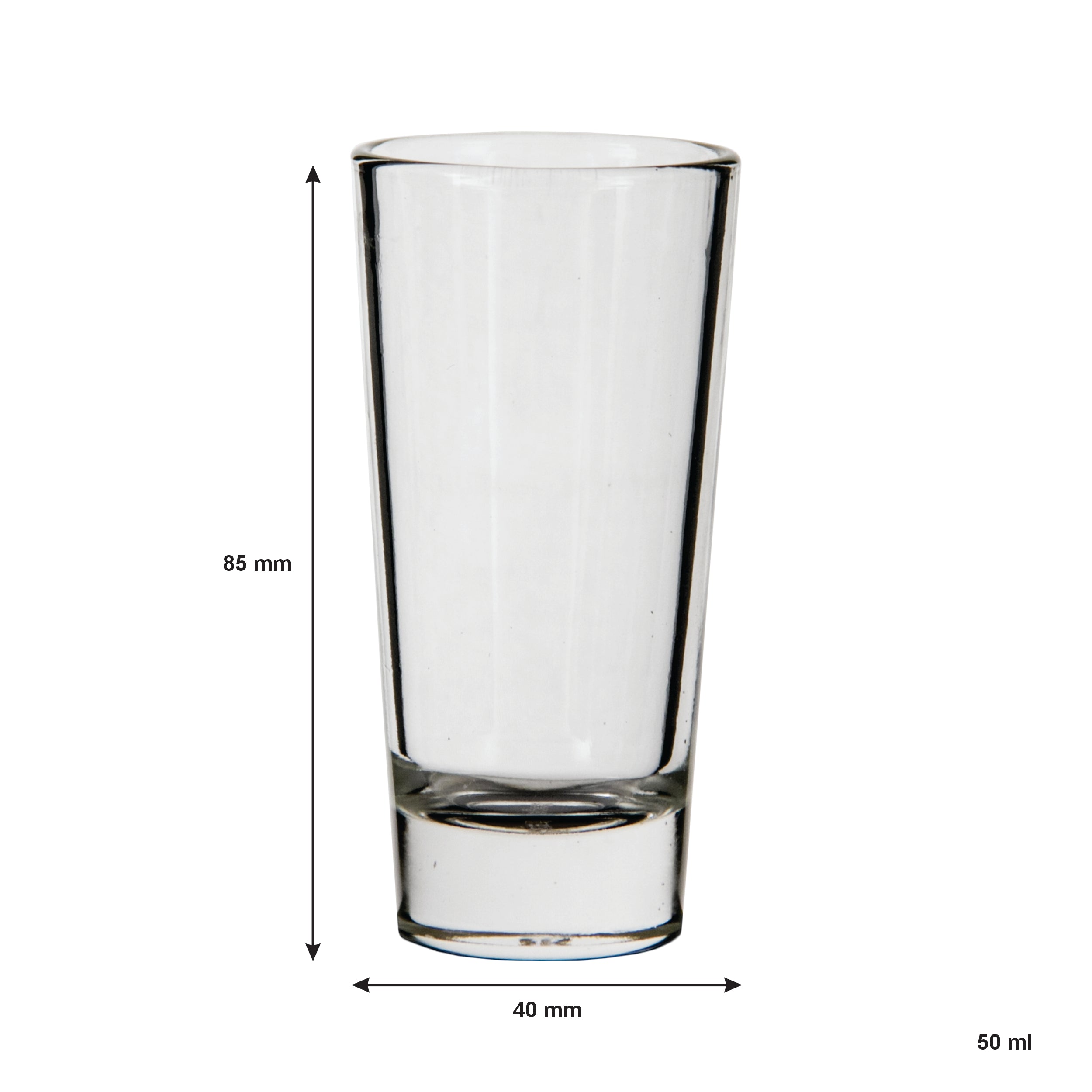 REGENT DOUBLE TEQUILA SHOOTER GLASSES 12PK, 50ML
