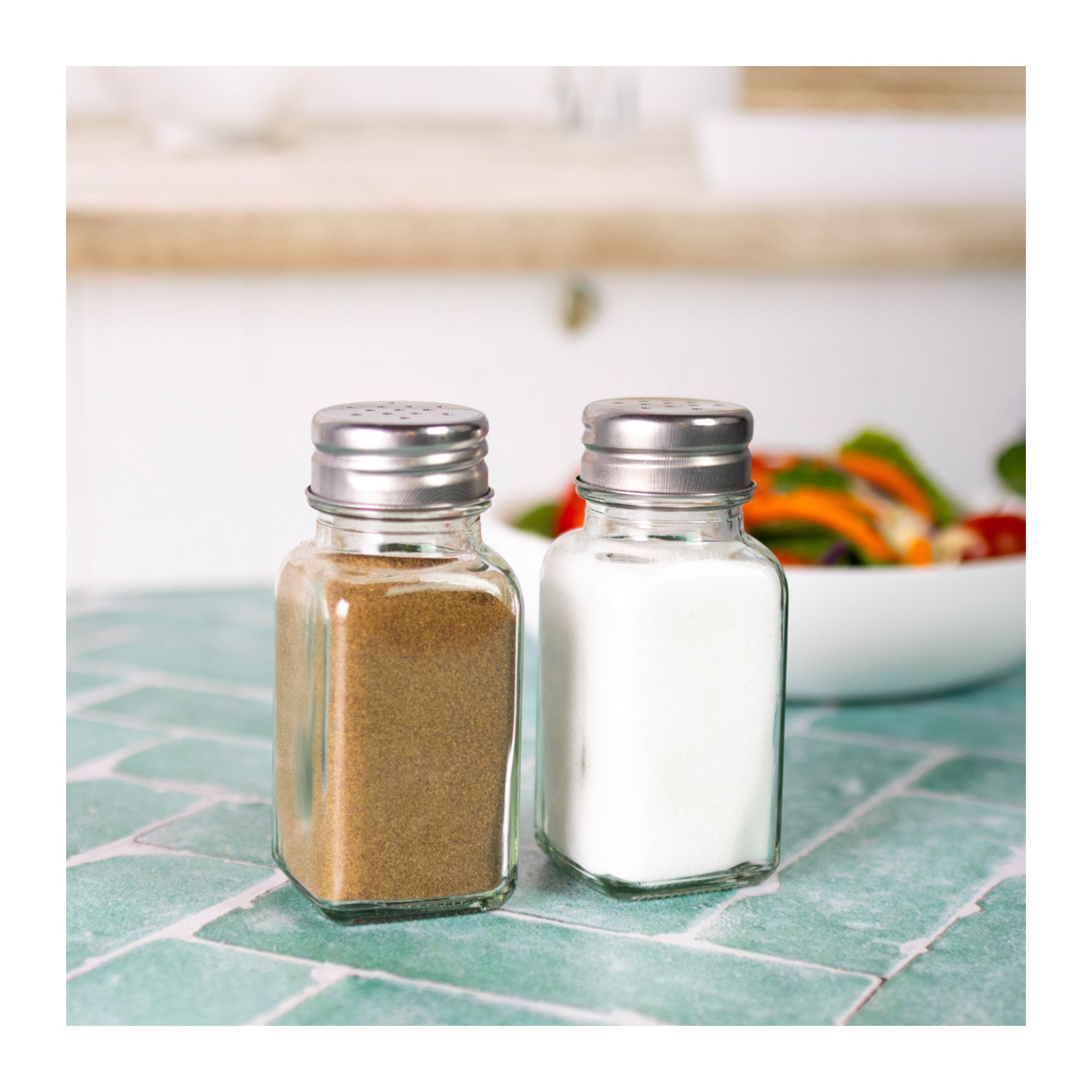 REGENT CLEOPATRA SALT & PEPPER GLASS SHAKERS 85ML, 2PK