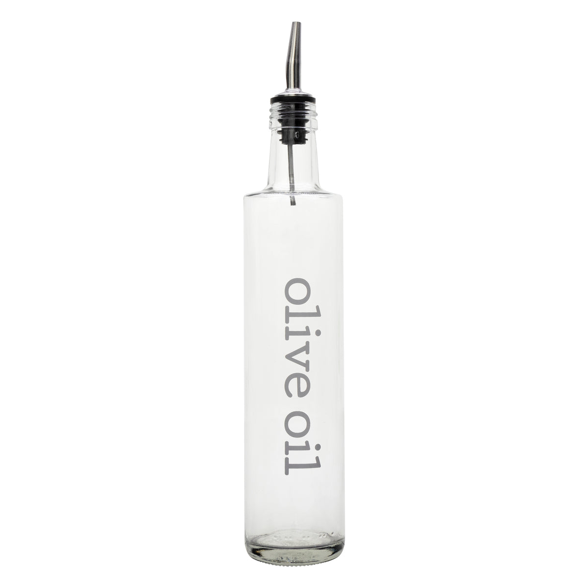 REGENT ROUND PRINTED OLIVE OIL & BALSAMIC BOTTLES WITH POURERS EA, 500ML
