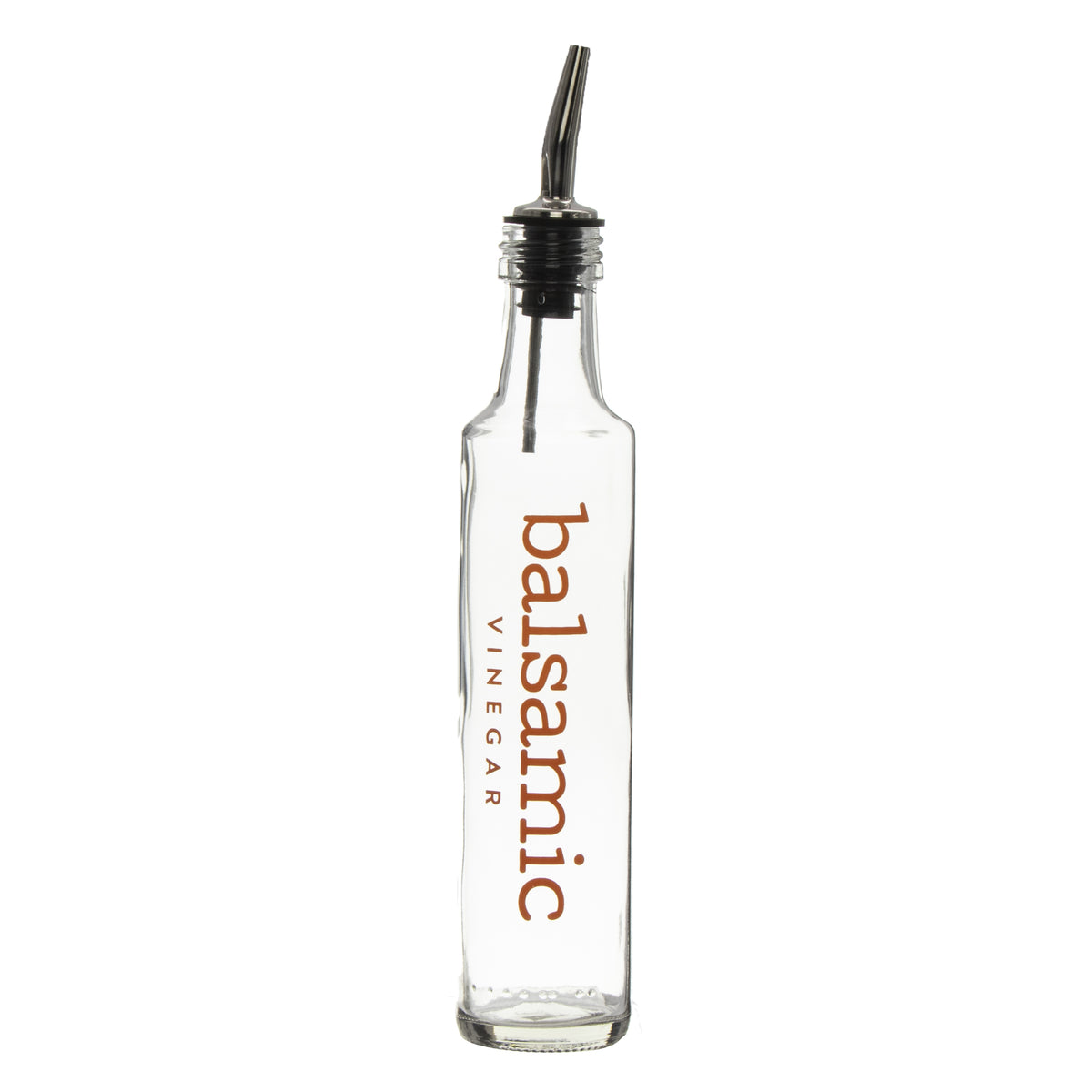 REGENT ROUND PRINTED OLIVE OIL & BALSAMIC VINEGAR BOTTLES WITH POURERS EA, 250ML