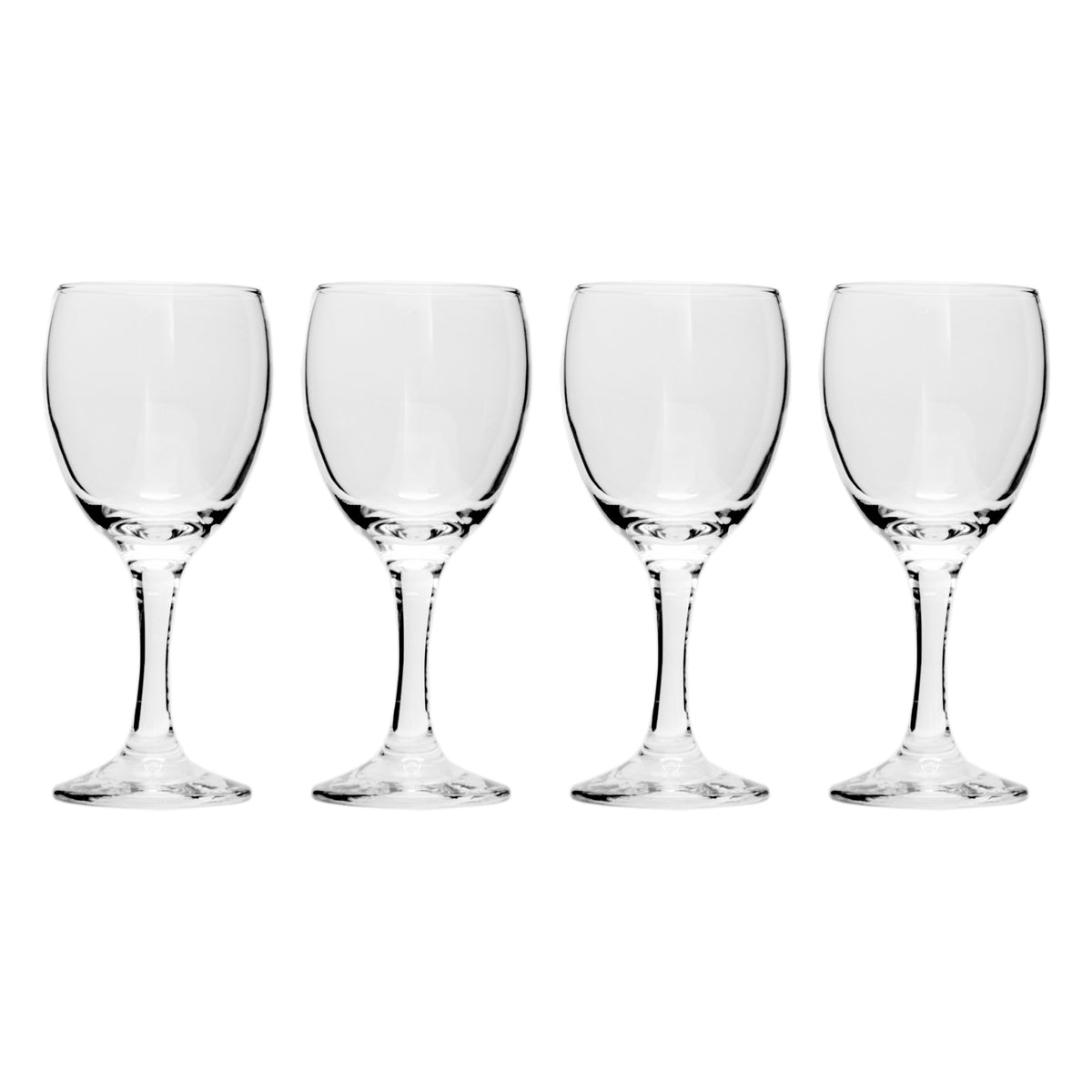 REGENT STEMMED WHITE WINE GLASSES 4PK, 250ML