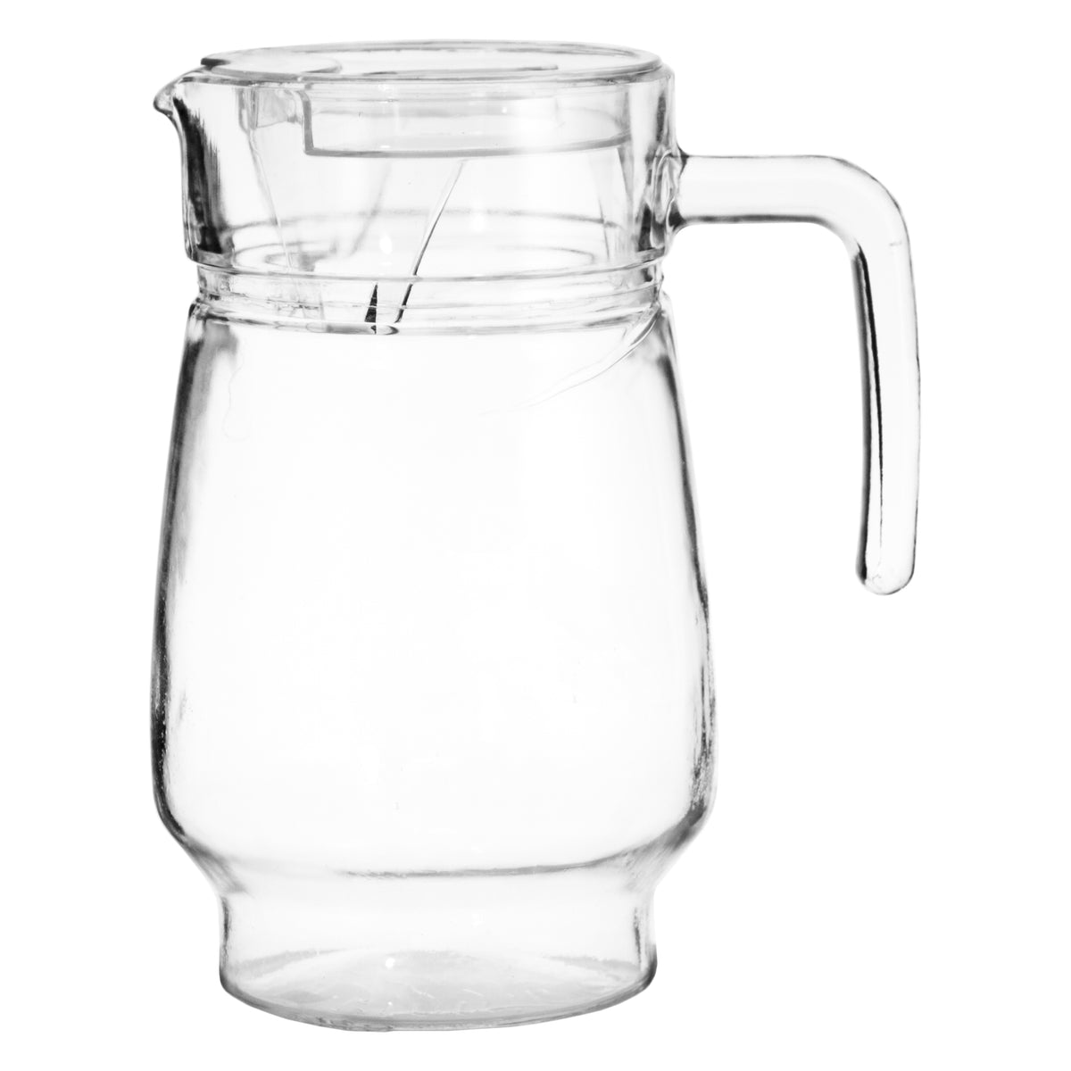 REGENT GLASS WATER JUG 1.6L + 4 WILLY TUMBLERS 380ML - 5PCS SET