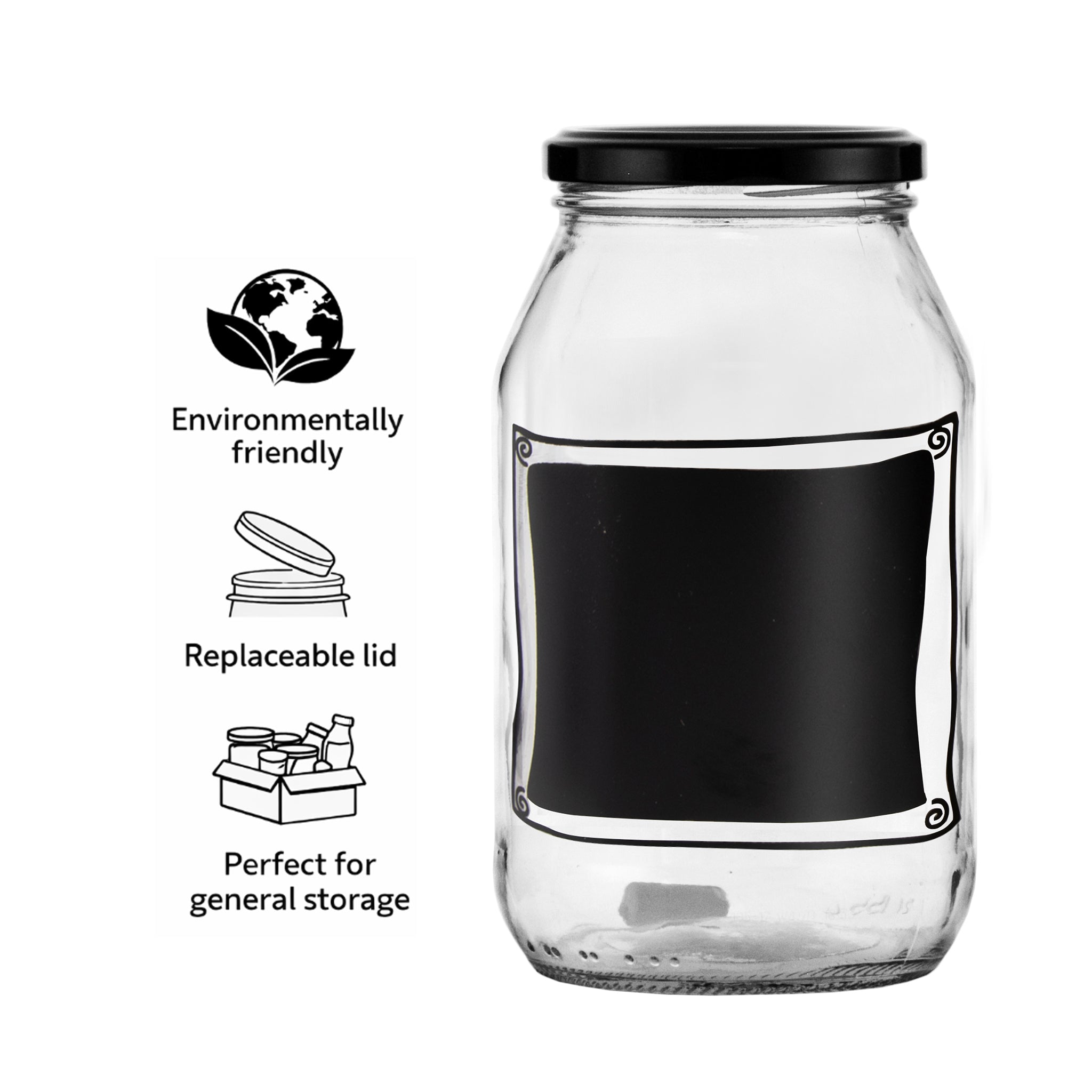 REGENT CHALKBOARD NOTES JARS 4PK, 750ML
