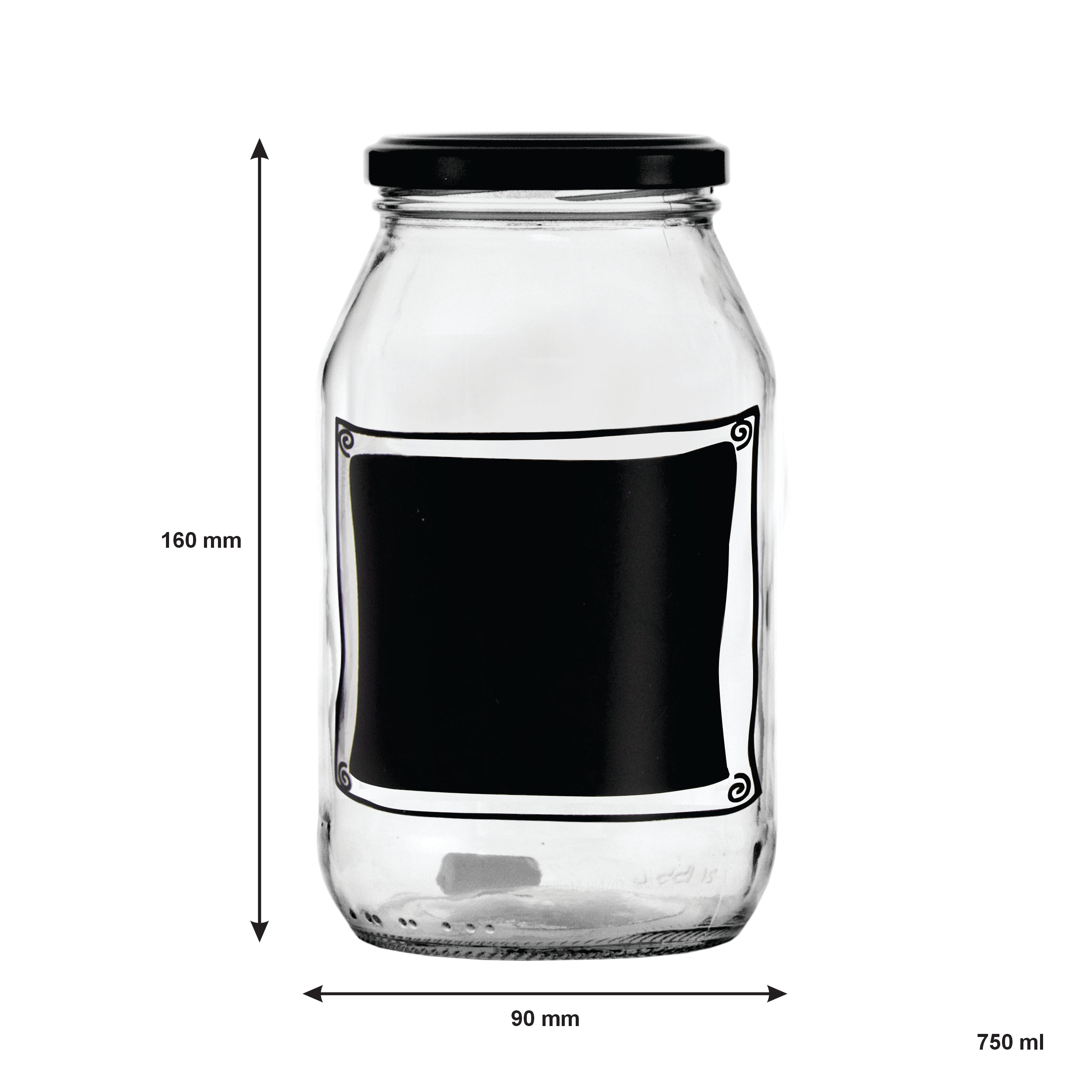 REGENT CHALKBOARD NOTES JARS 4PK, 750ML