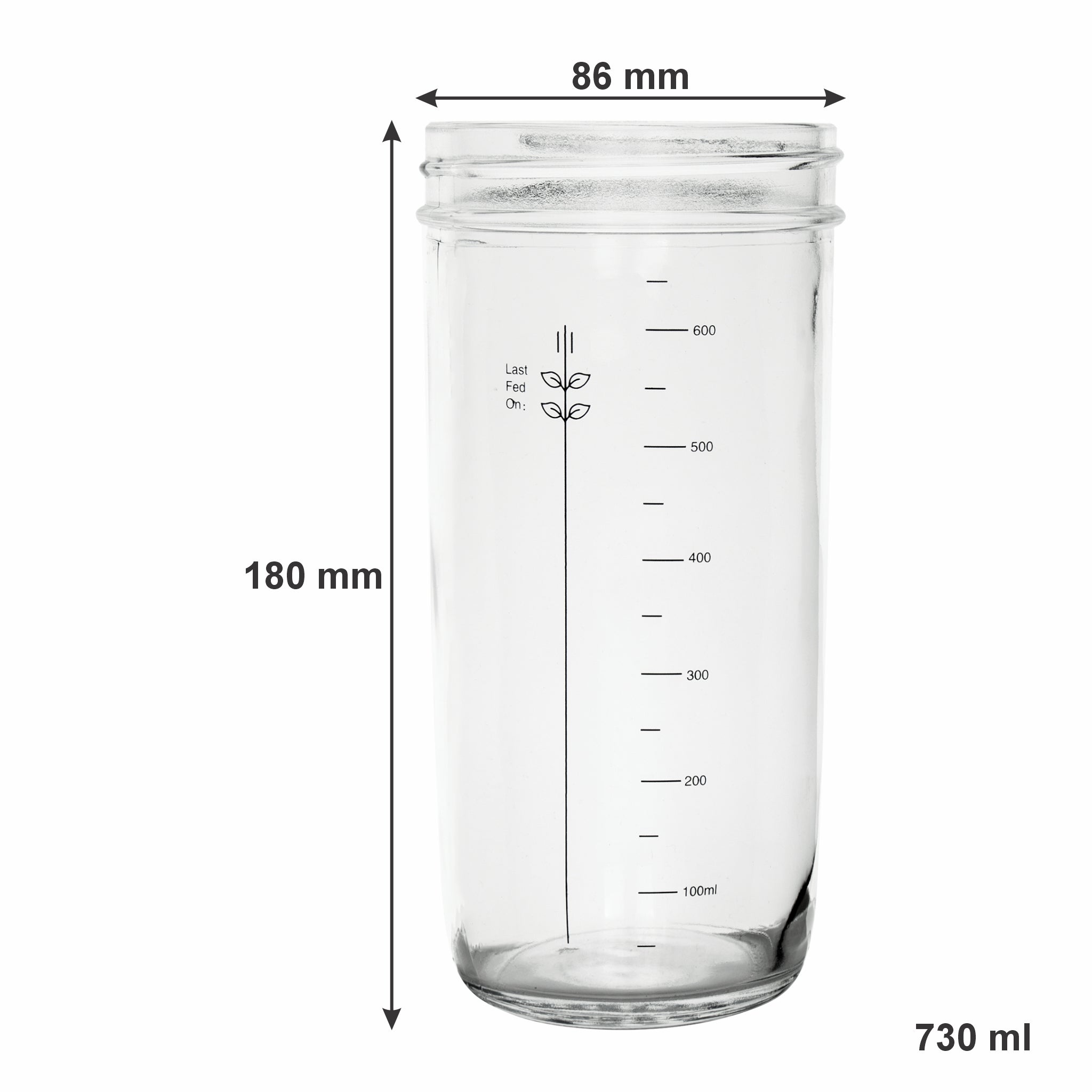 REGENT SOURDOUGH STARTER JAR KIT, 730ML