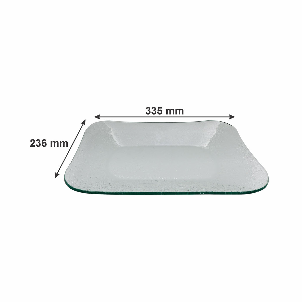 REGENT RECTANGULAR PLATTER BUBBLE GLASS - MEDIUM