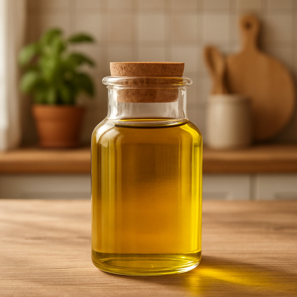 REGENT GLASS BOTTLE WITH CORK LID, 260ML