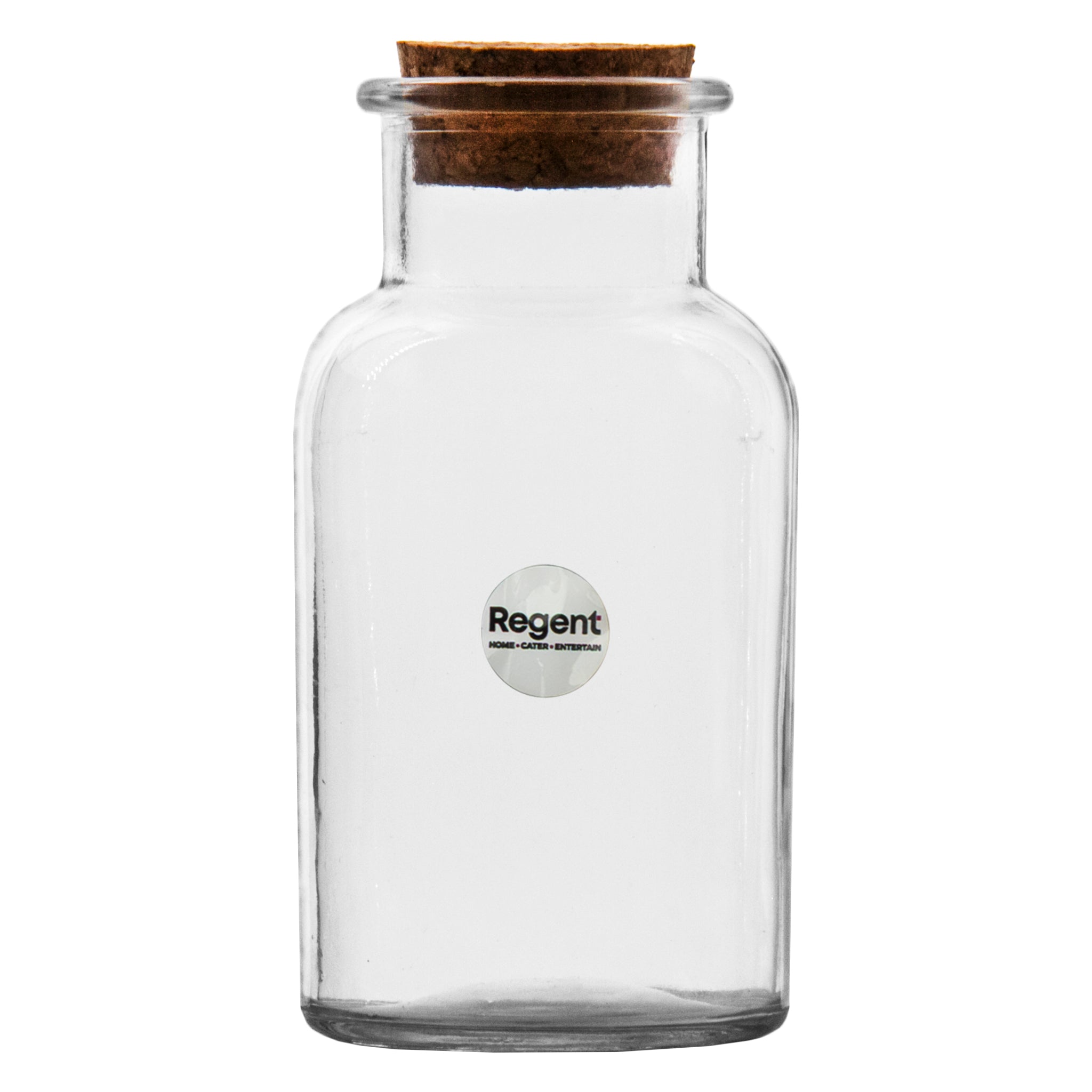 REGENT GLASS BOTTLE WITH CORK LID, 260ML
