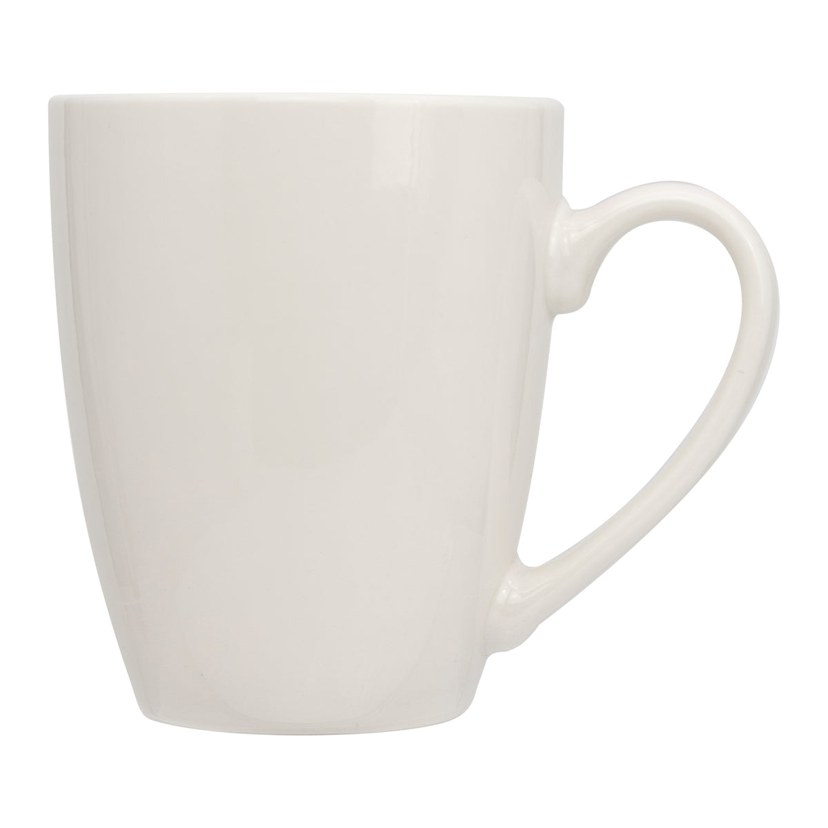 REGENT WHITE BULLET SHAPE COFFEE MUGS 4PK, 370ML
