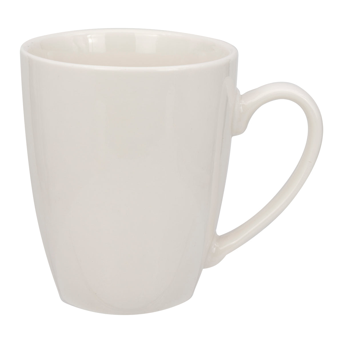 REGENT WHITE BULLET SHAPE COFFEE MUGS 4PK, 370ML