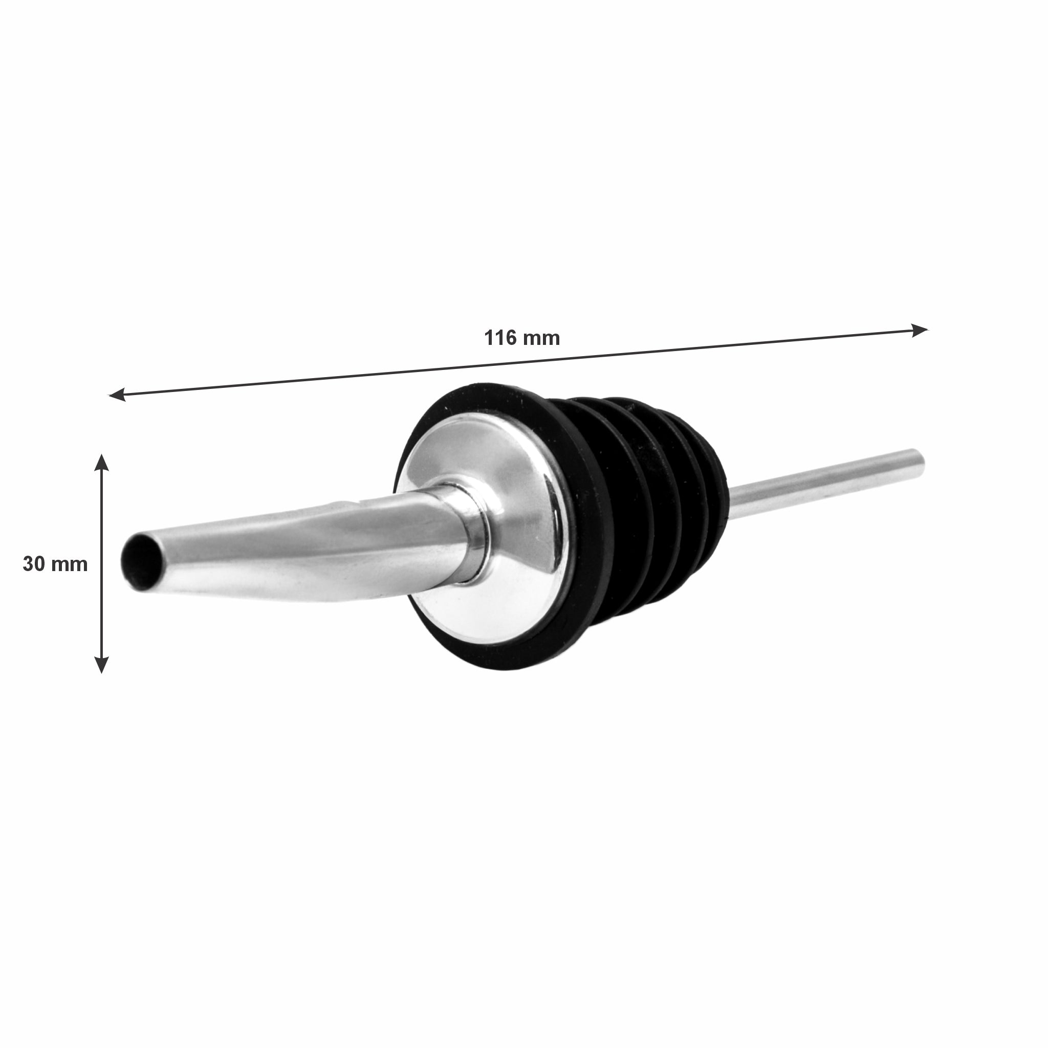 BAR BUTLER FREE FLOW POURERS ST STEEL 6PK