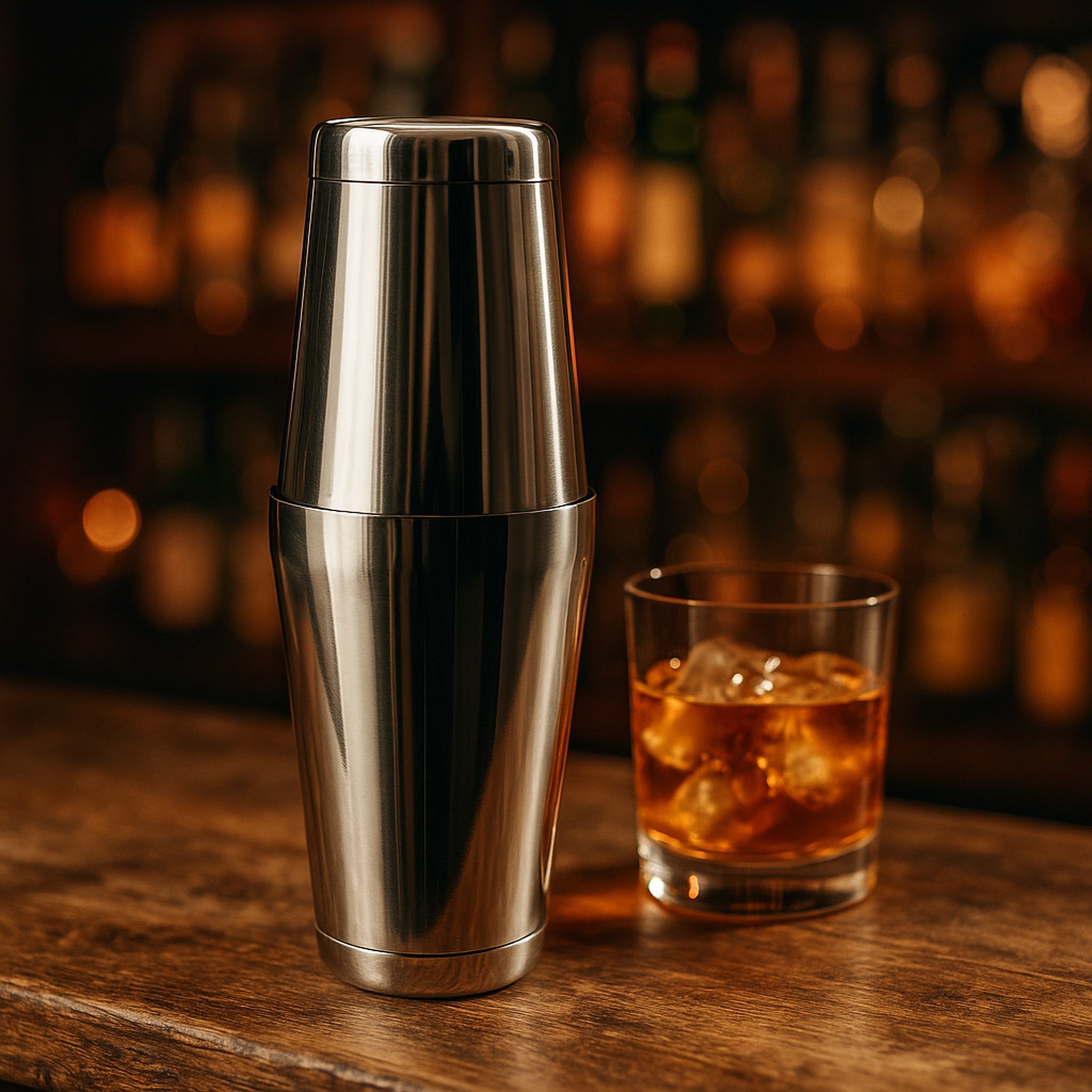 BAR BUTLER BOSTON COCKTAIL SHAKER STAINLESS STEEL, 600ML/ 800ML