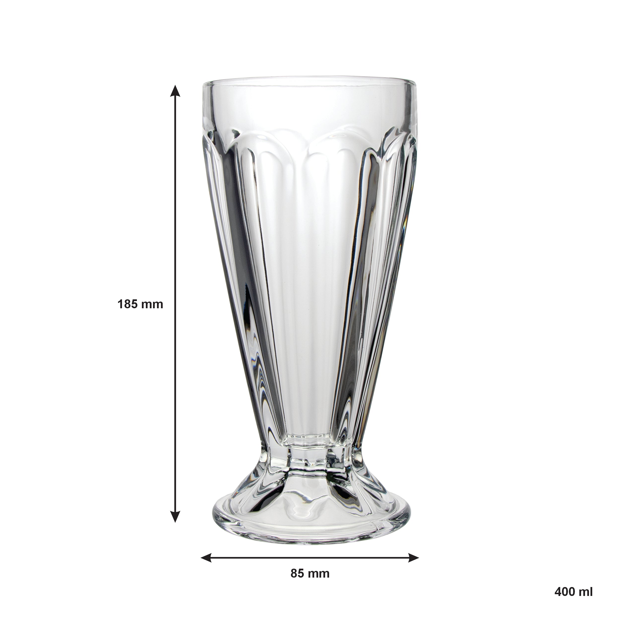 REGENT SODA/MILKSHAKE GLASSES 6PK, 400ML