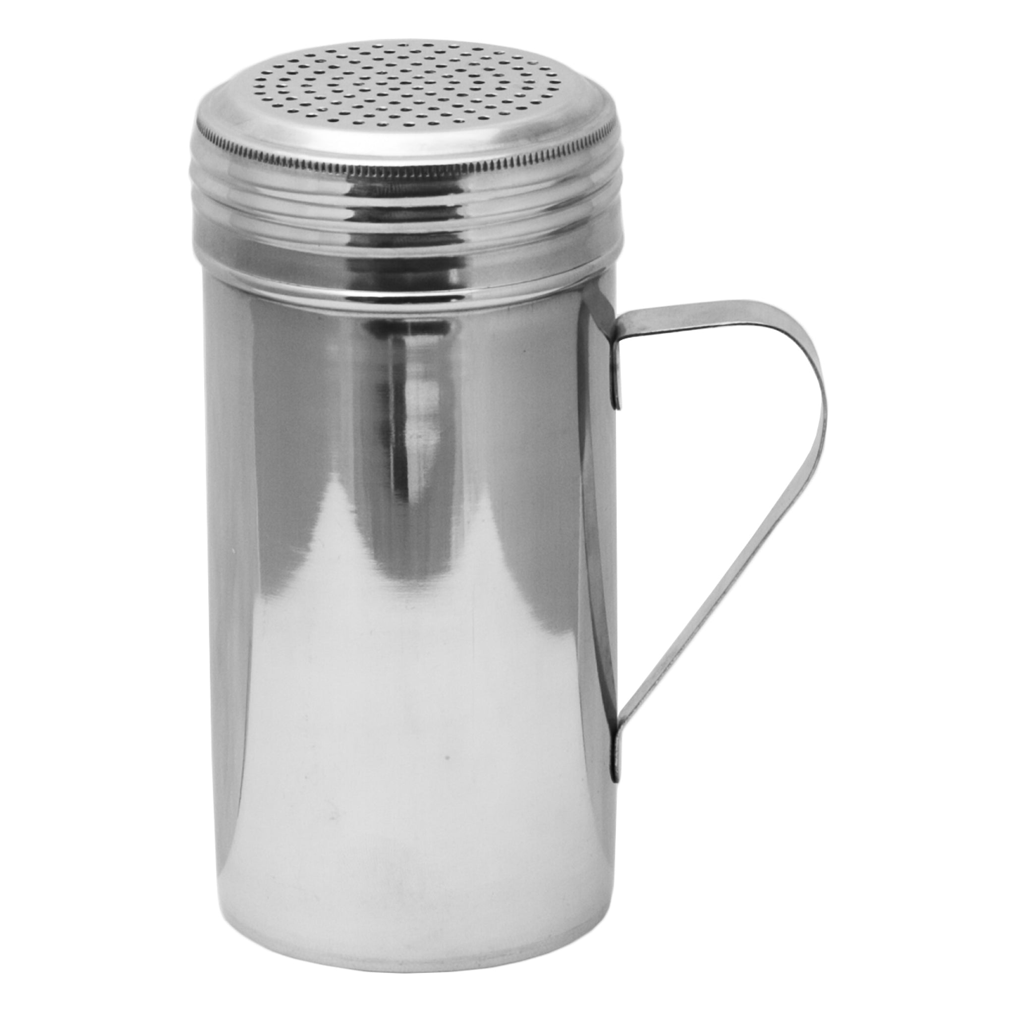 REGENT TALL DREDGE SHAKER WITH HANDLE ST STEEL, 475ML