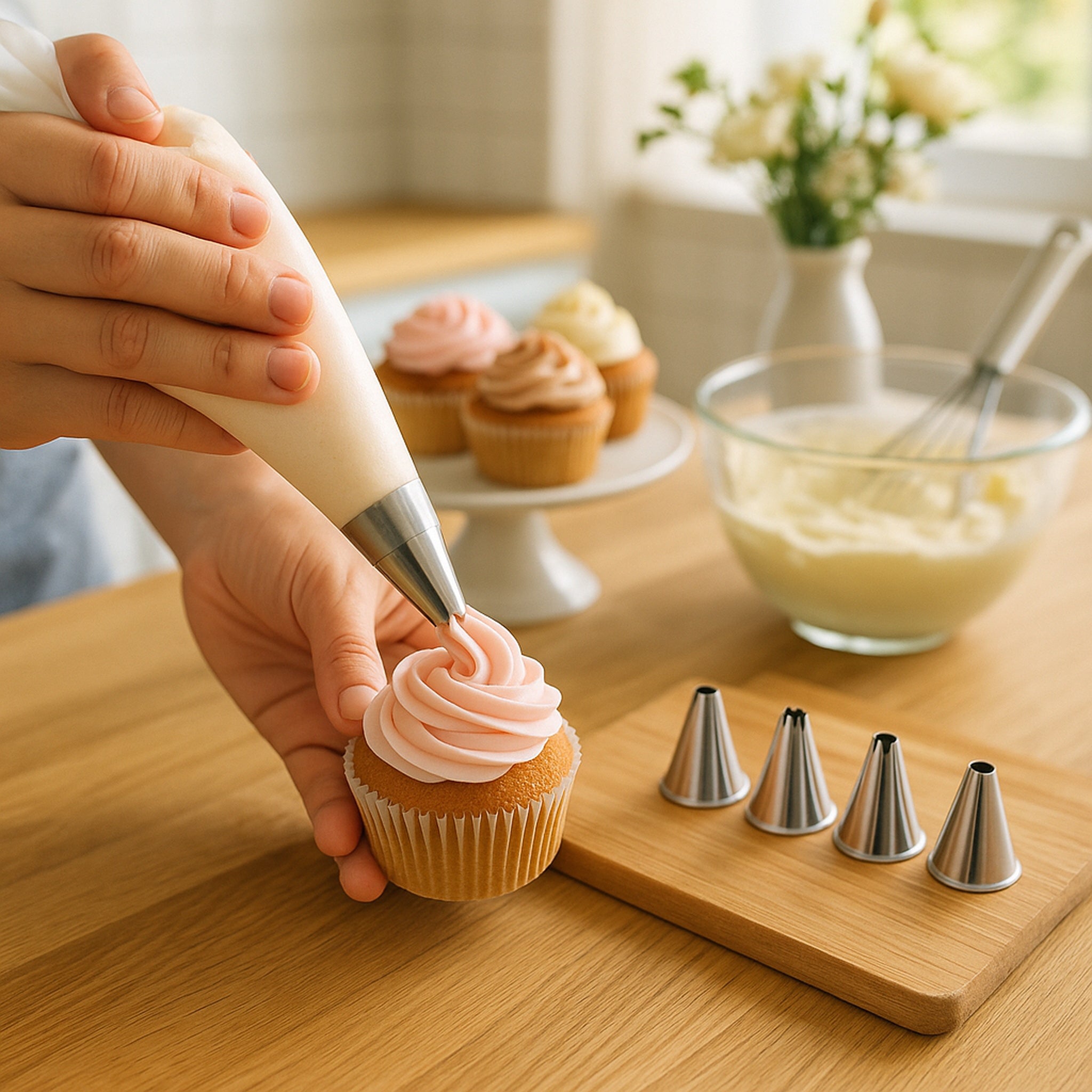 REGENT BAKEWARE PIPING NOZZLE STAINLESS STEEL 6PC