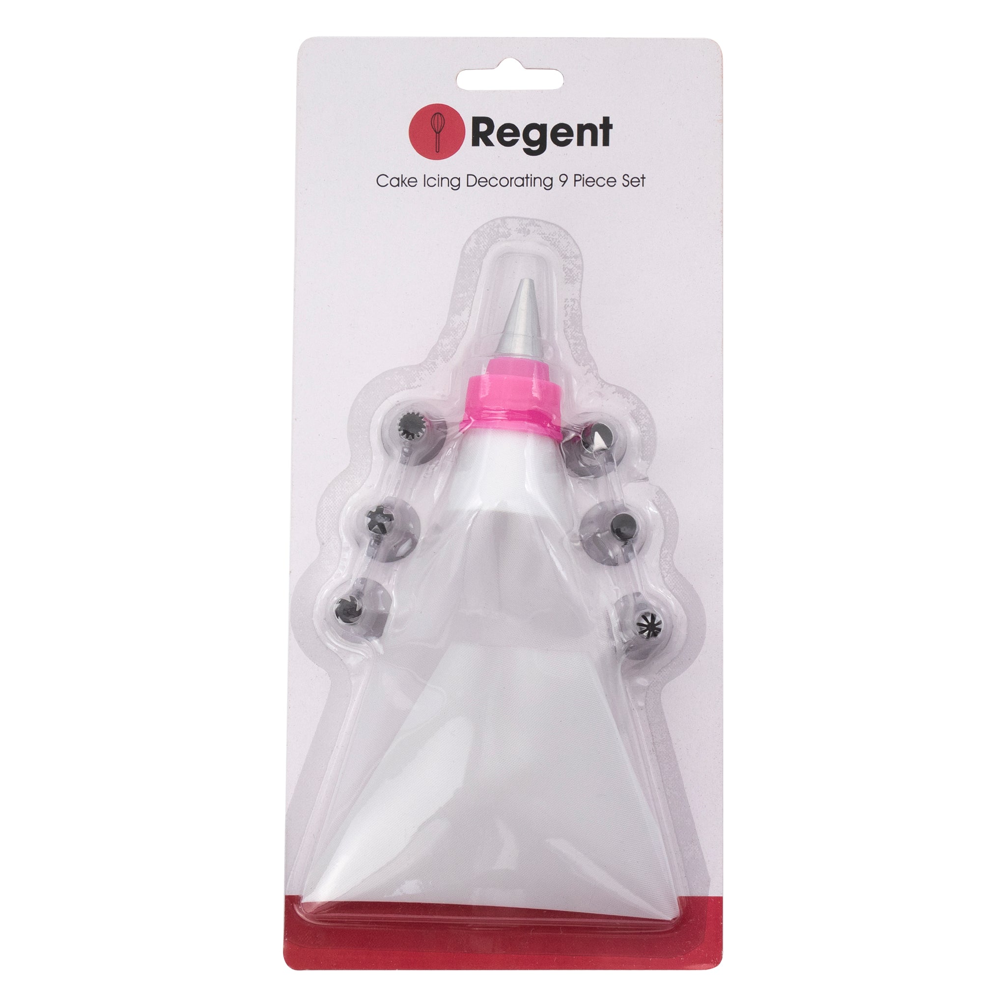 REGENT BAKEWARE CAKE ICING DECORATOR 9PK SET