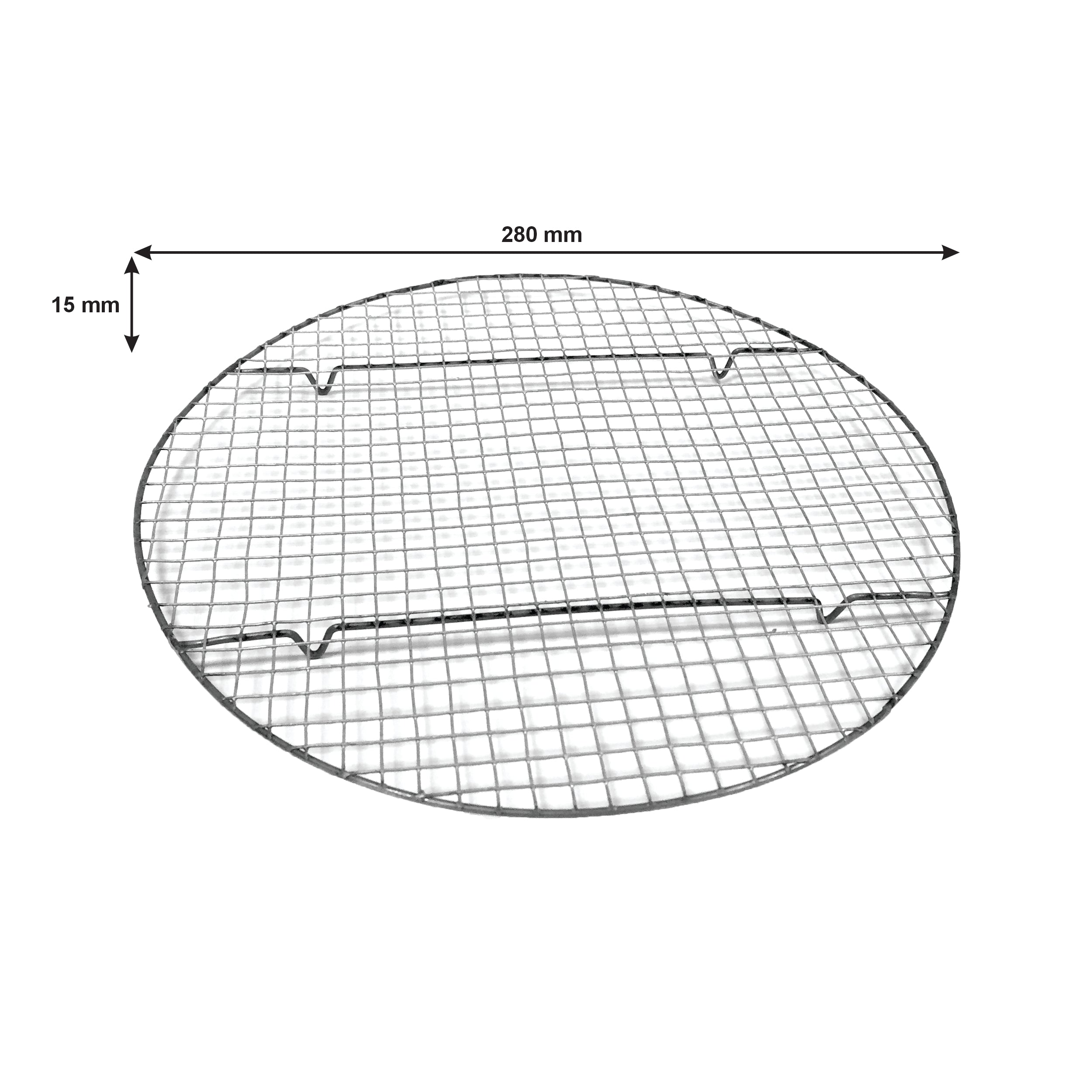 REGENT BAKEWARE ROUND COOLING RACK BLACK, 280MM DIAX15MM