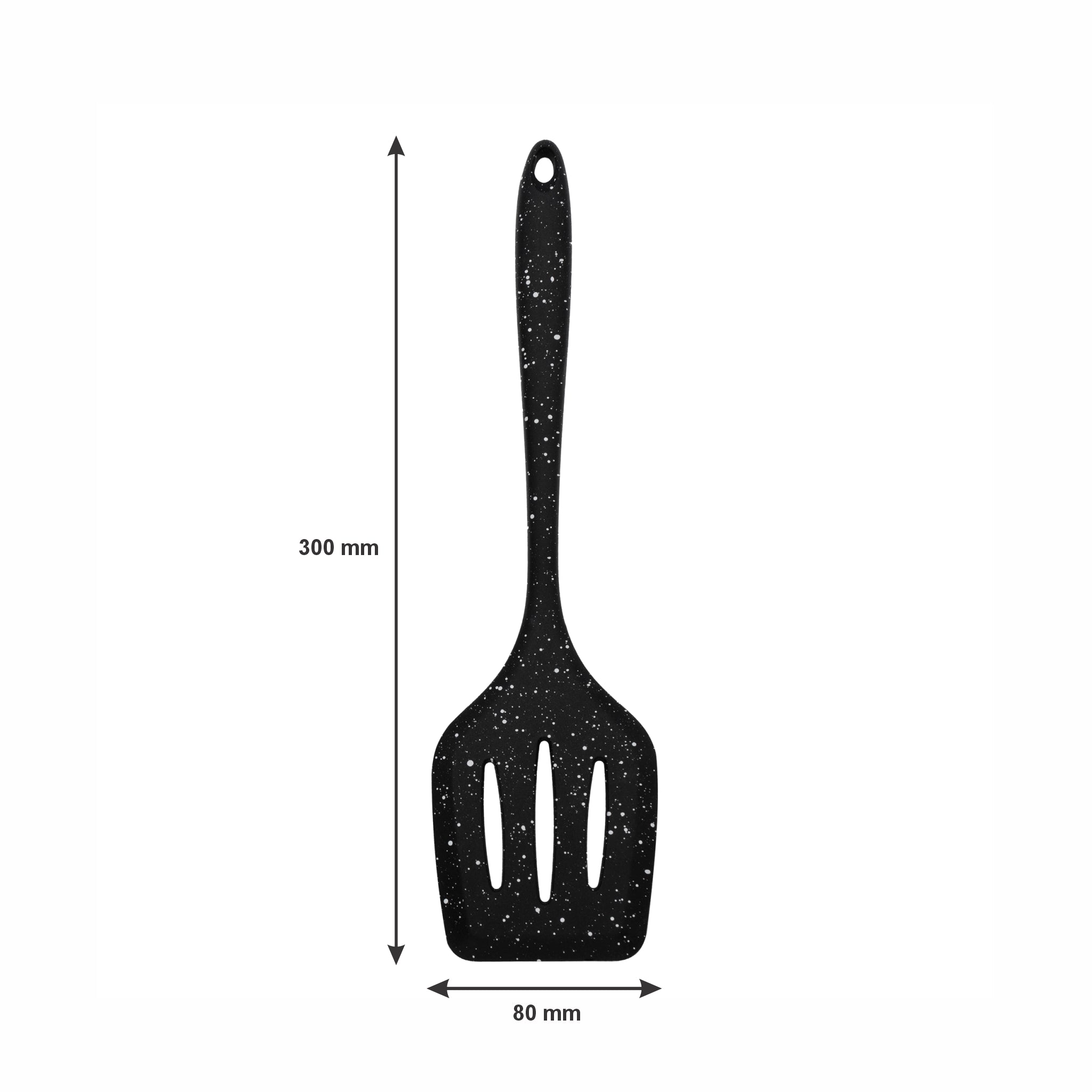 REGENT KITCHEN BASTING BRUSH AND TURNER NYLON SPECKLED BLACK 2PCS SET