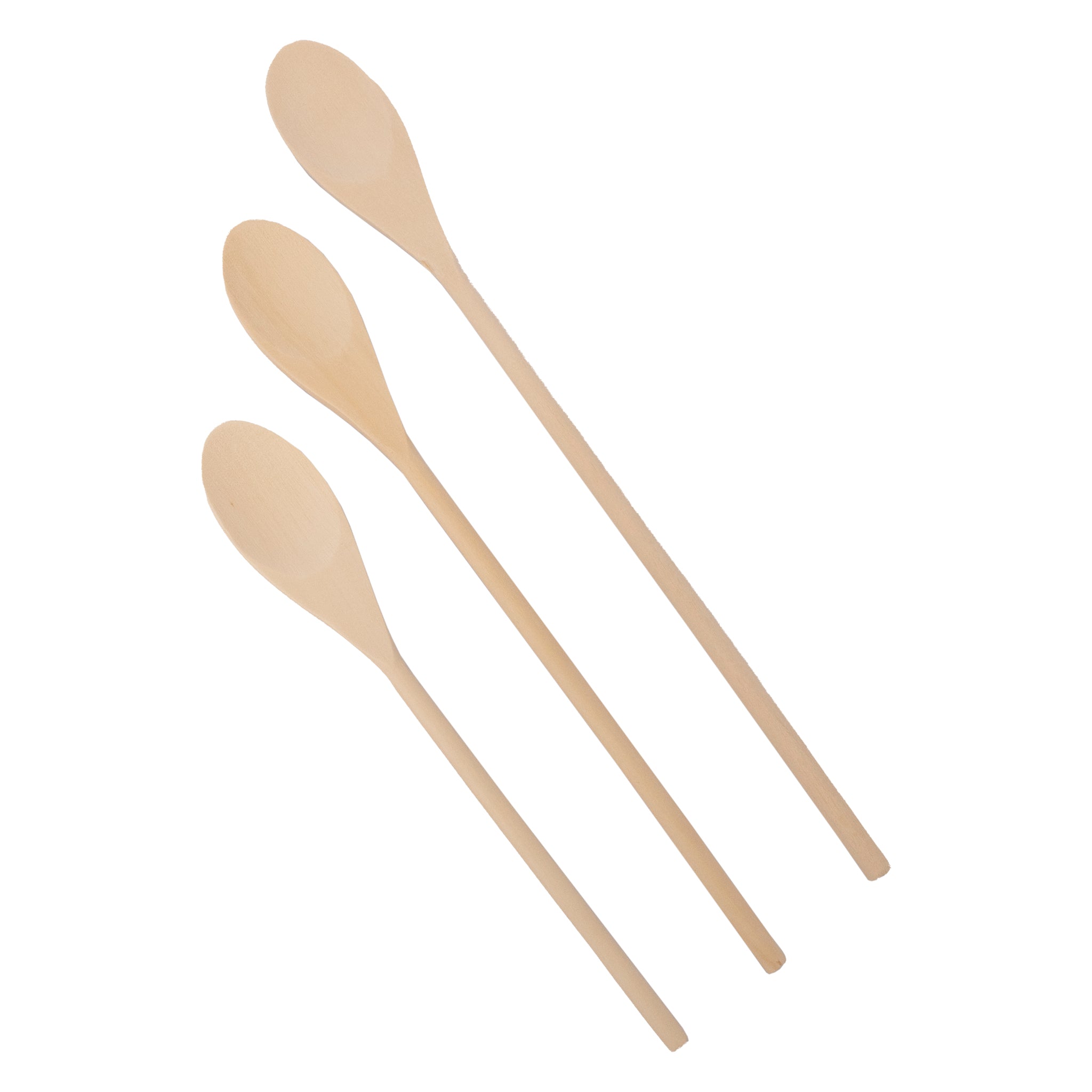 REGENT KITCHEN SPOONS PINE WOOD 3PK SET, 250MM l 305MM l 350MM