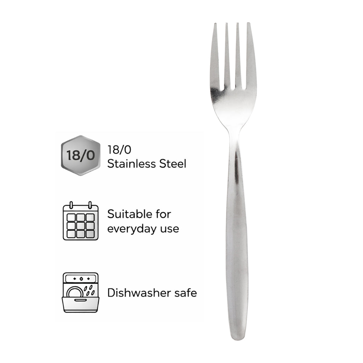 REGENT CUTLERY AUSTWIND (ELOFF) TABLE FORK ST STEEL, 12PK