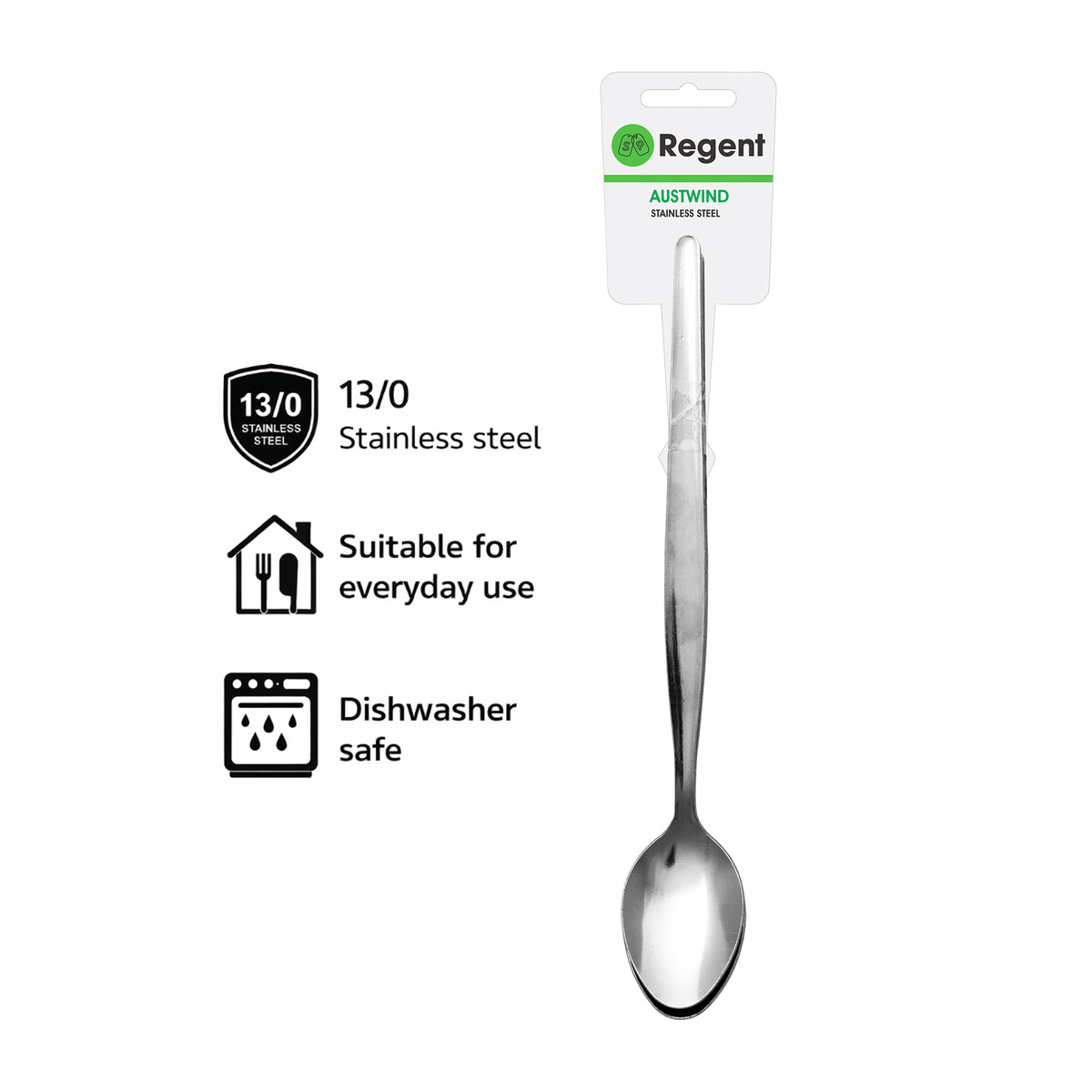 REGENT CUTLERY AUSTWIND (ELOFF) SODA SPOON ST STEEL, 4PK