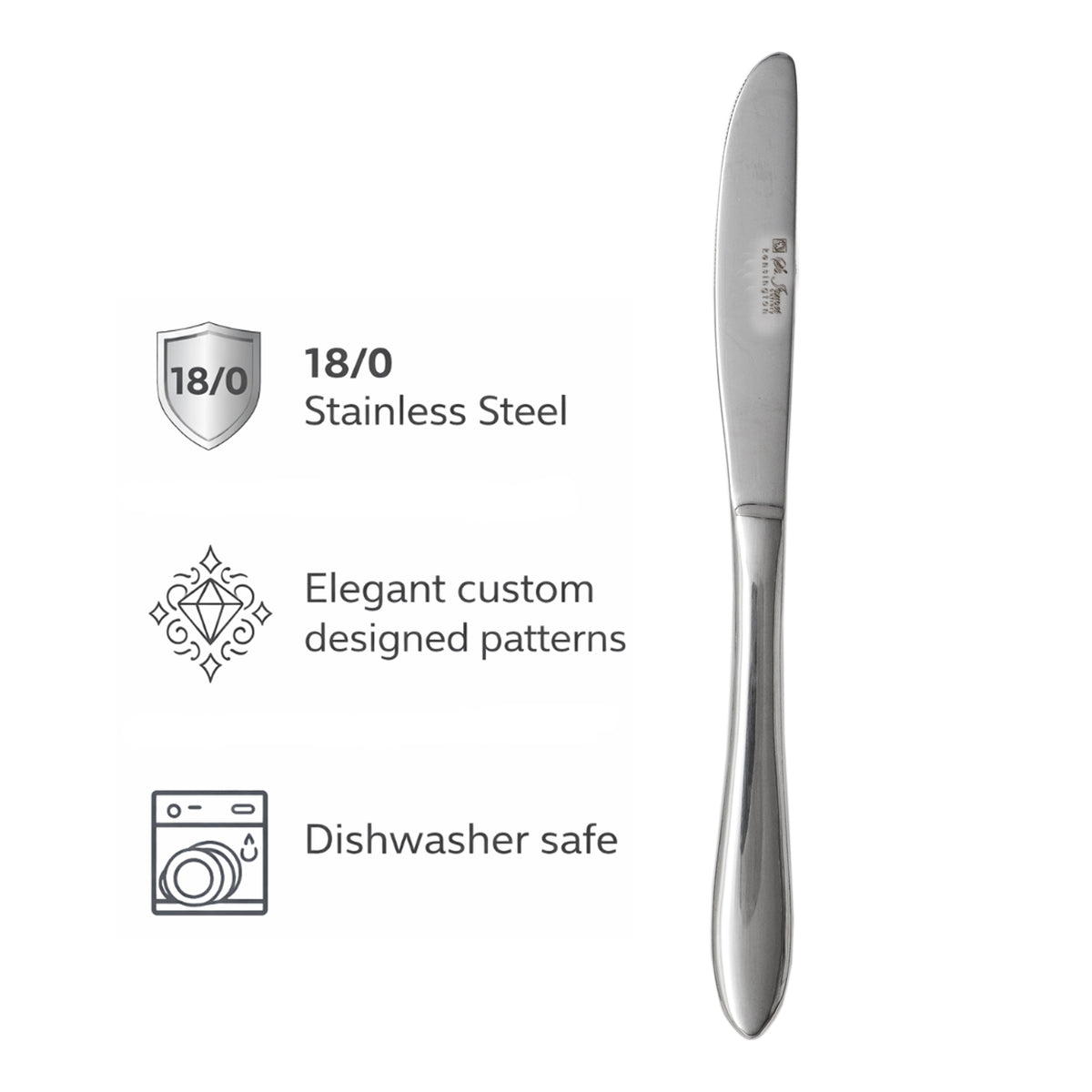 ST. JAMES CUTLERY KENSINGTON DESSERT KNIFE 12PK