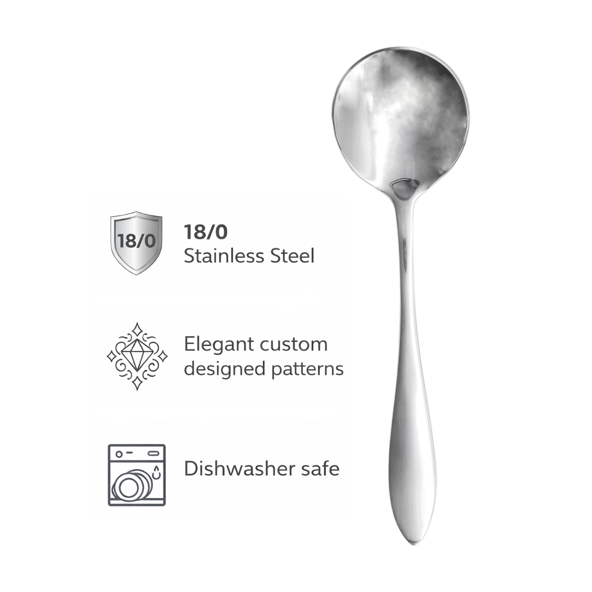 ST. JAMES CUTLERY KENSINGTON SOUP SPOON 12PK