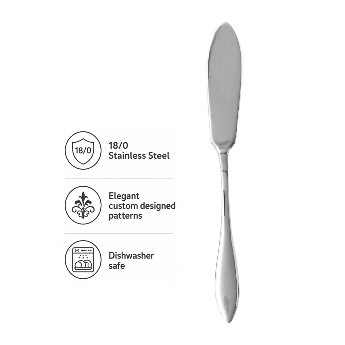 ST. JAMES CUTLERY KENSINGTON FISH KNIFE 12PK