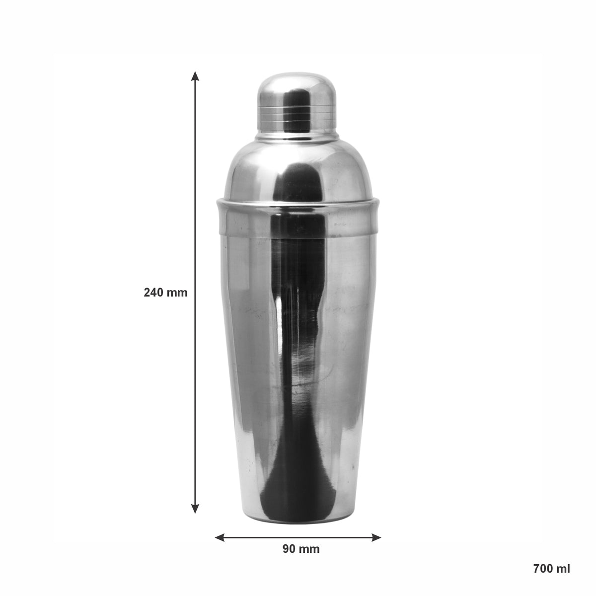 BAR BUTLER COCKTAIL SHAKER ST STEEL, 700ML