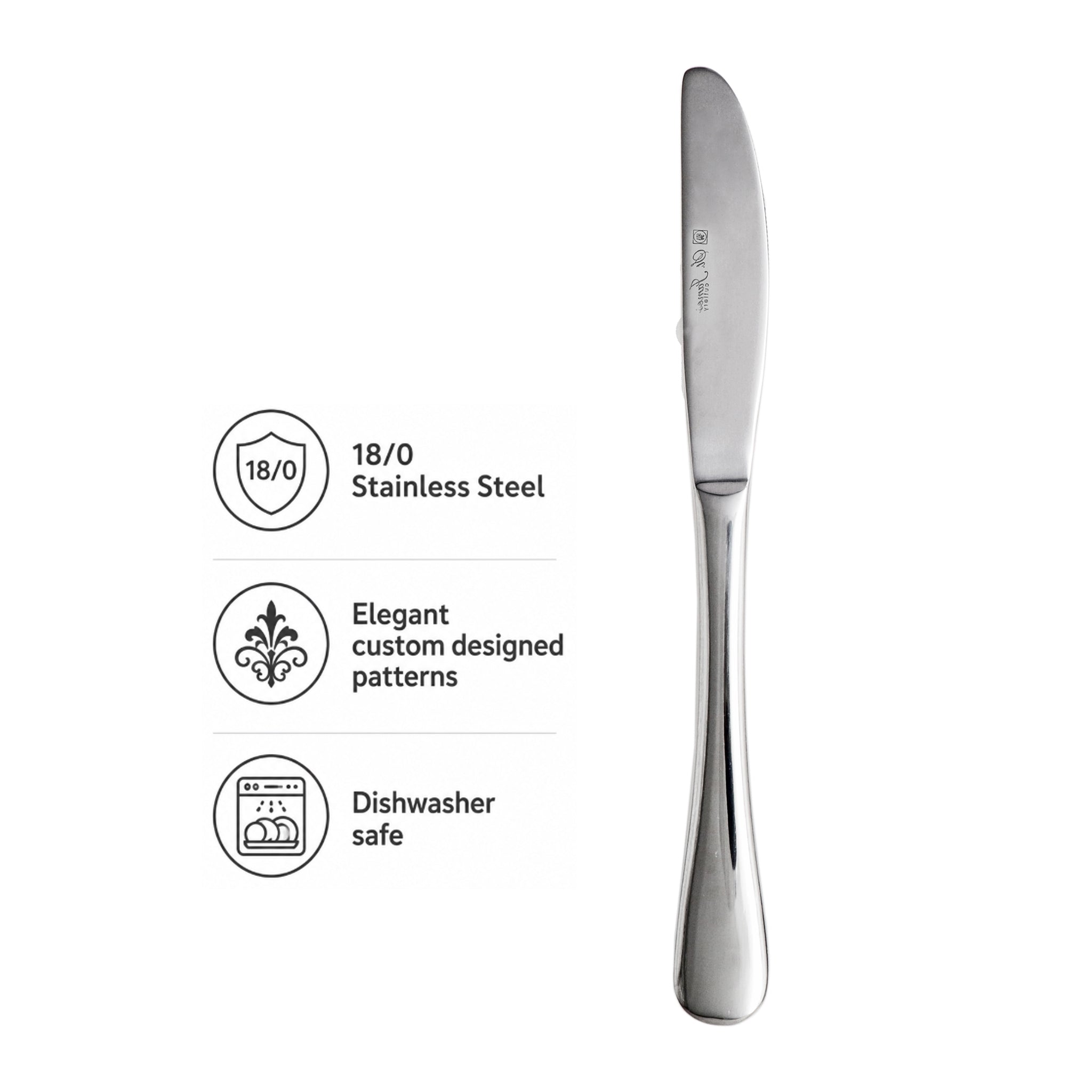 ST. JAMES CUTLERY OXFORD DESSERT KNIFE, 12PK