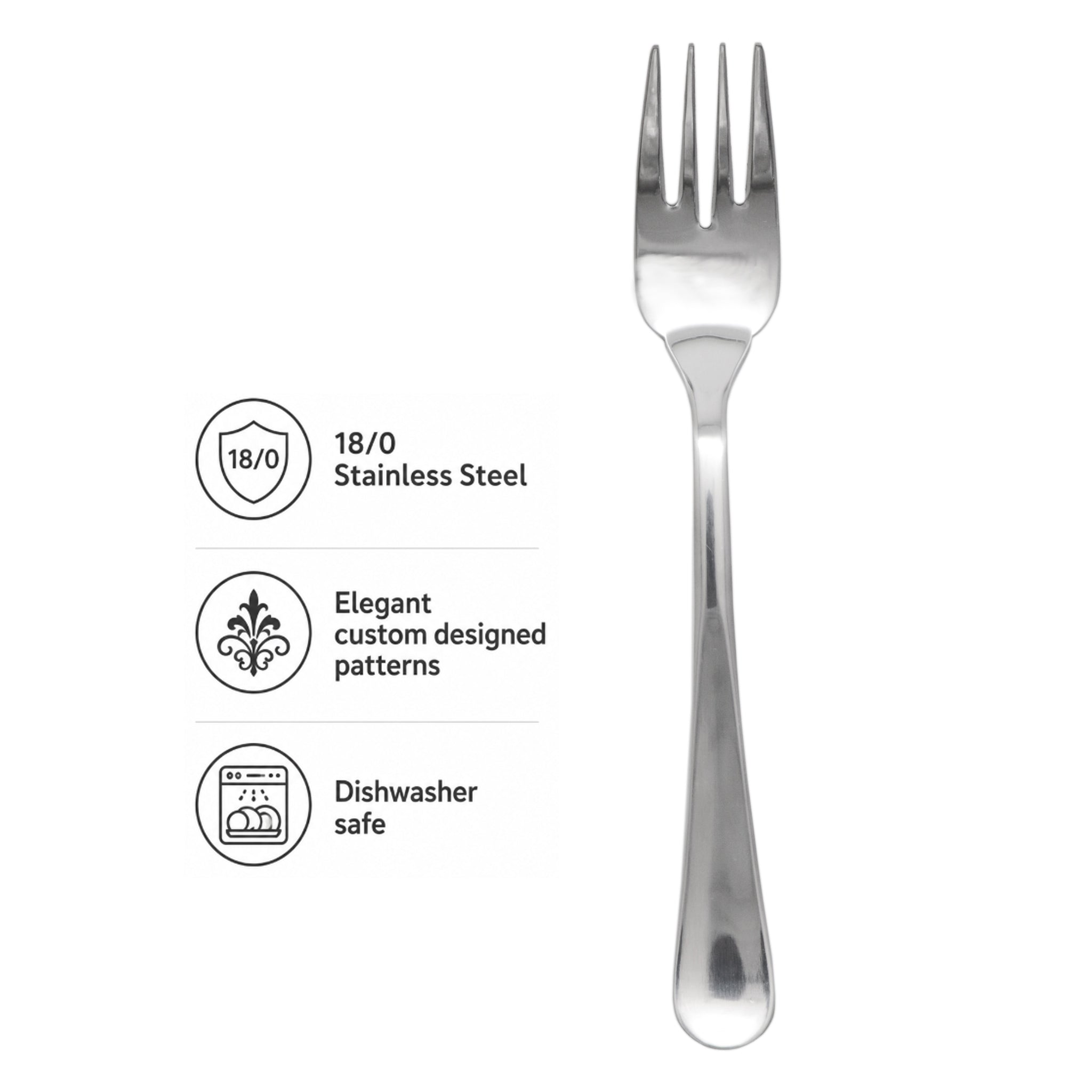 ST. JAMES CUTLERY OXFORD FISH FORK, 12PK