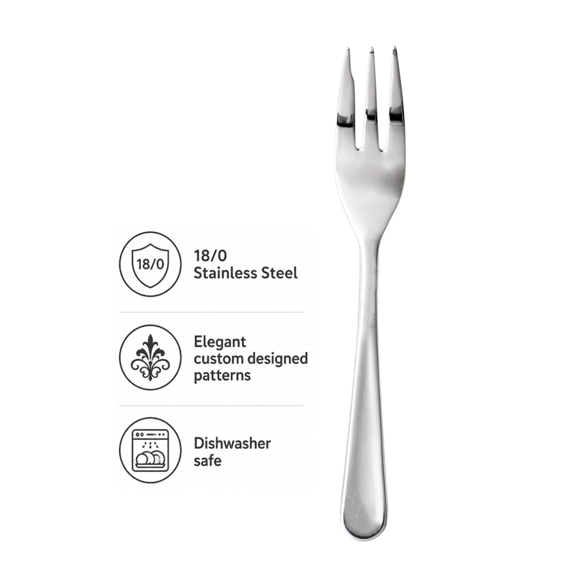 ST. JAMES CUTLERY OXFORD CAKE FORK, 12PK