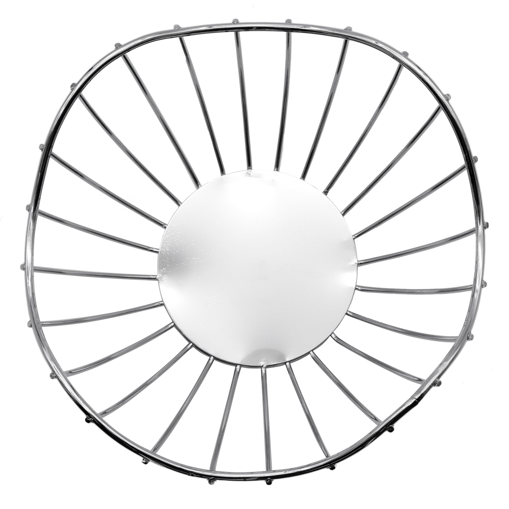 REGENT CHROME ROUND WIRE FREE-FORM BREAD/FRUIT BASKET SMALL, 190X190MM