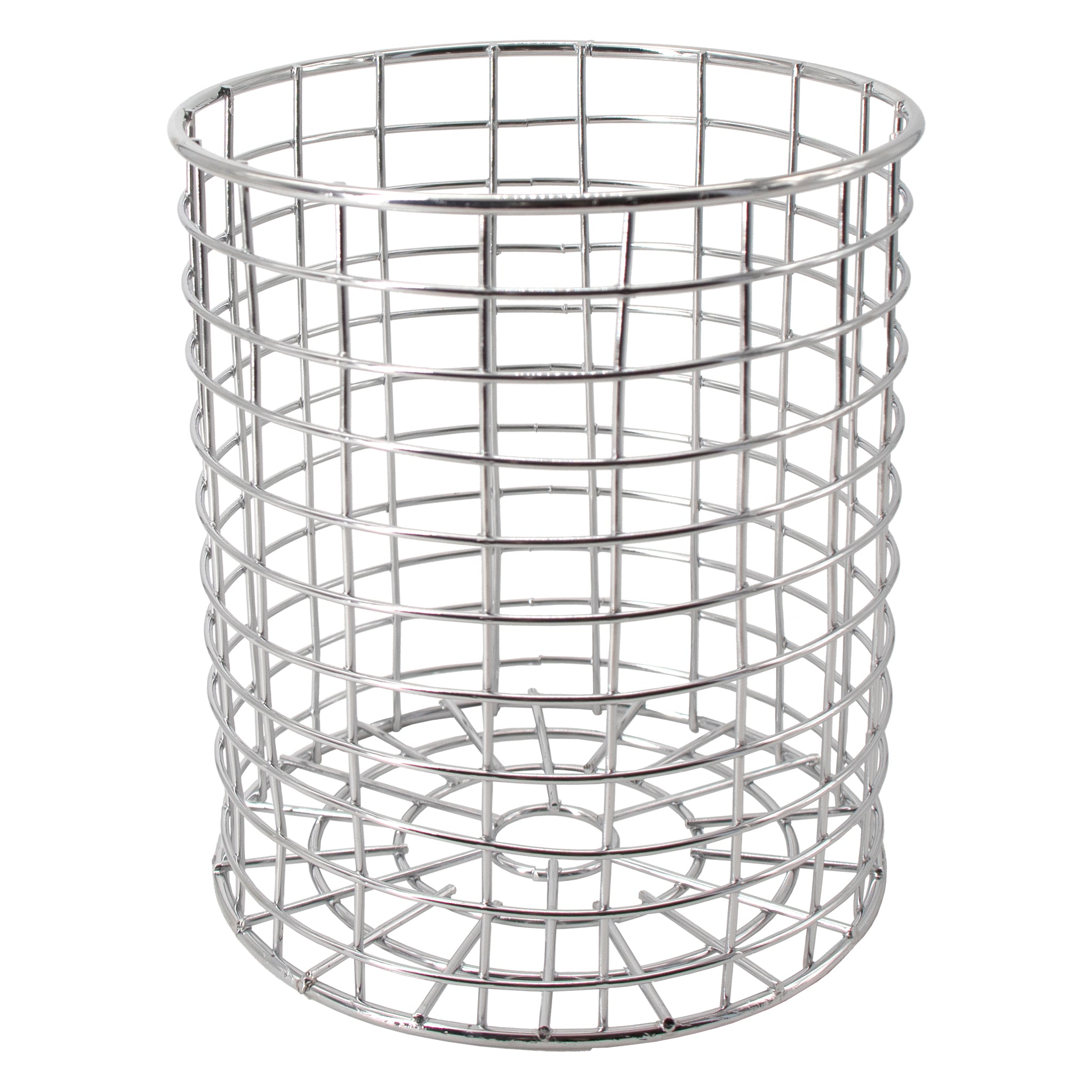 REGENT CHROME ROUND WIRE UTENSIL HOLDER, 150MM DIA