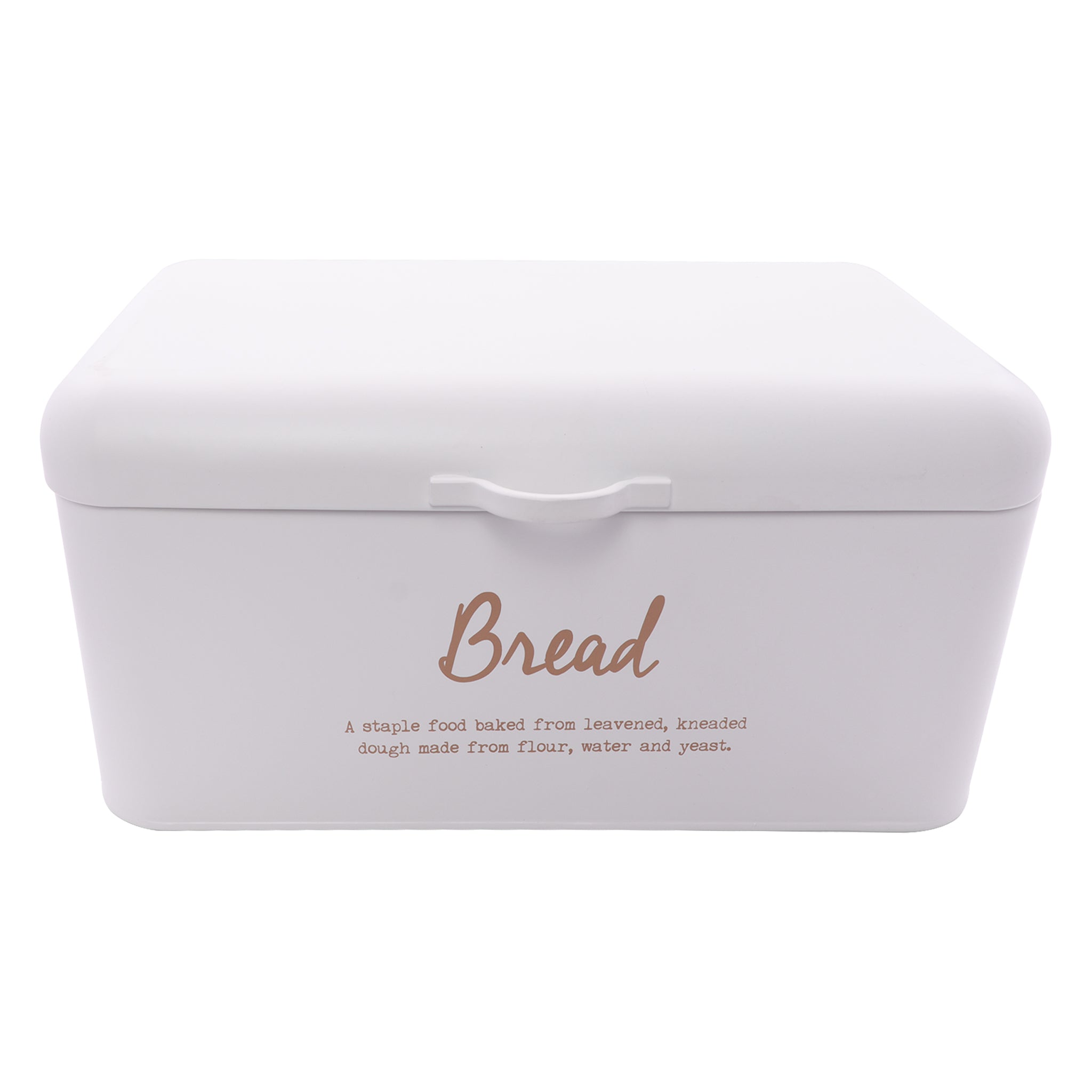 REGENT BREAD TIN WHITE WITH GOLD PRINT, 335X190MM