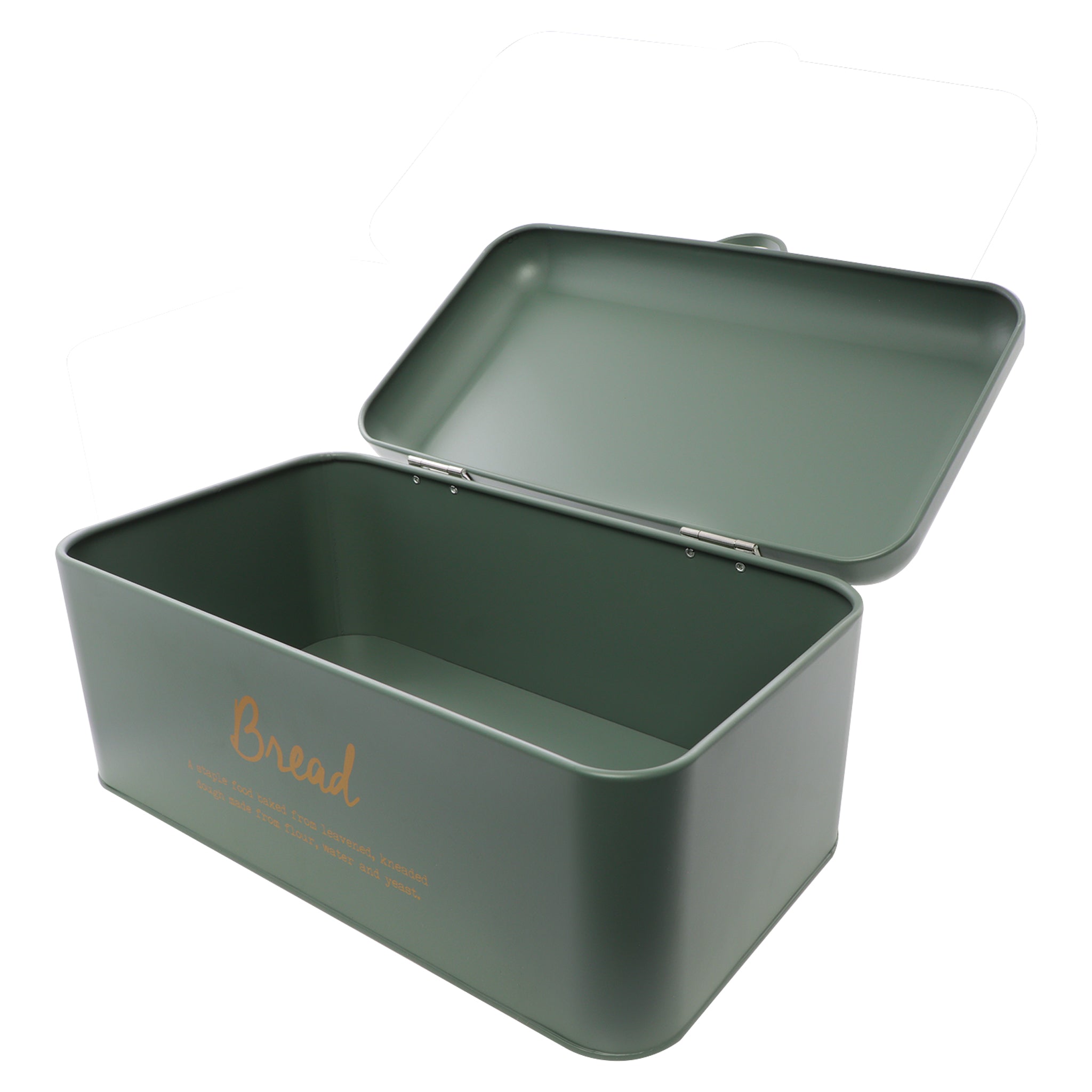 REGENT BREAD TIN GREEN WITH GOLD PRINT, 340X190MM