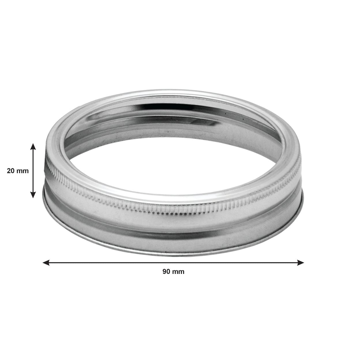 CONSOL JAR SCREW RINGS FOR 500ML & 1LT JARS, 2PK