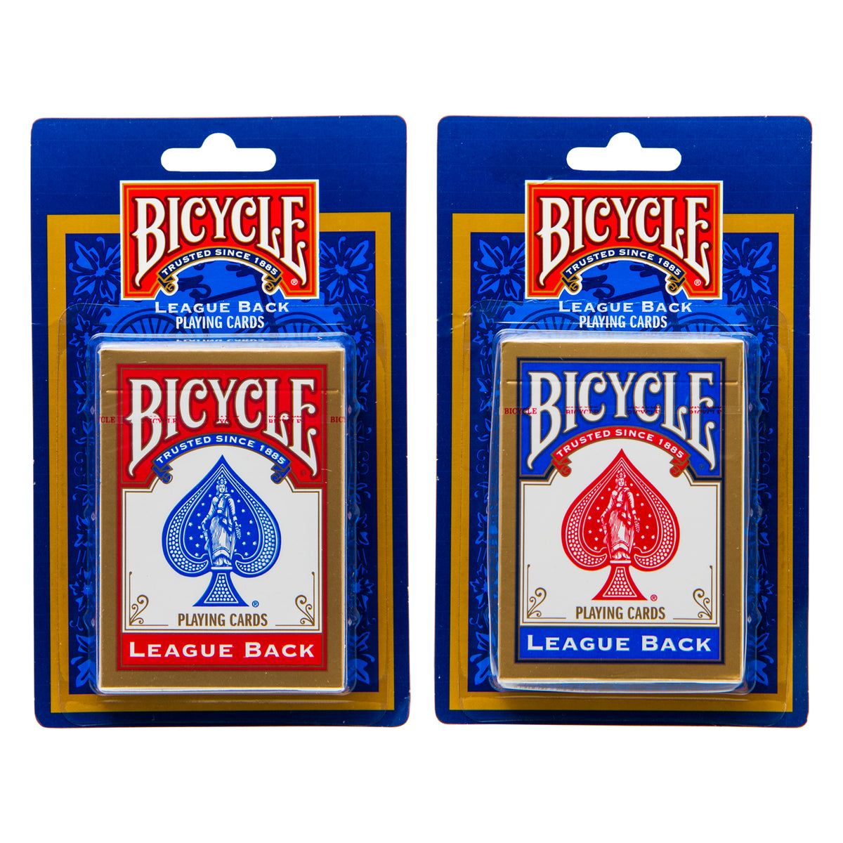 BICYCLE BLISTER PACK PLAYING CARDS 1PK, RED & BLUE MIXED CASE