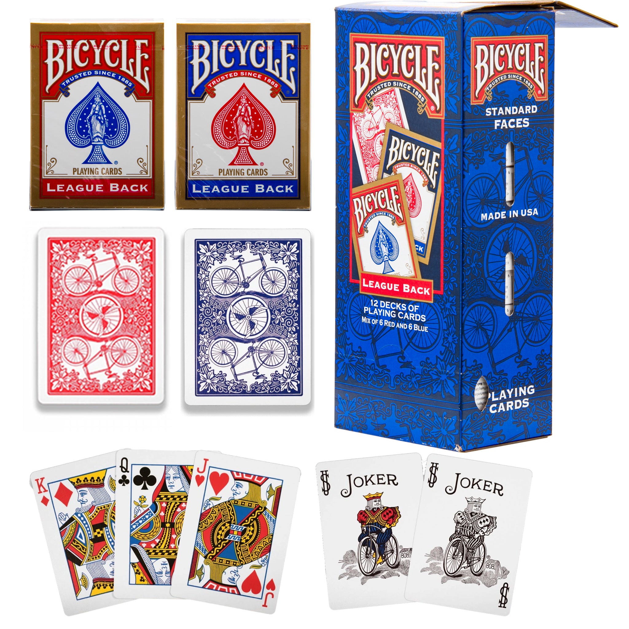 BICYCLE GRAVITY FEED PLAYING CARDS 12PK