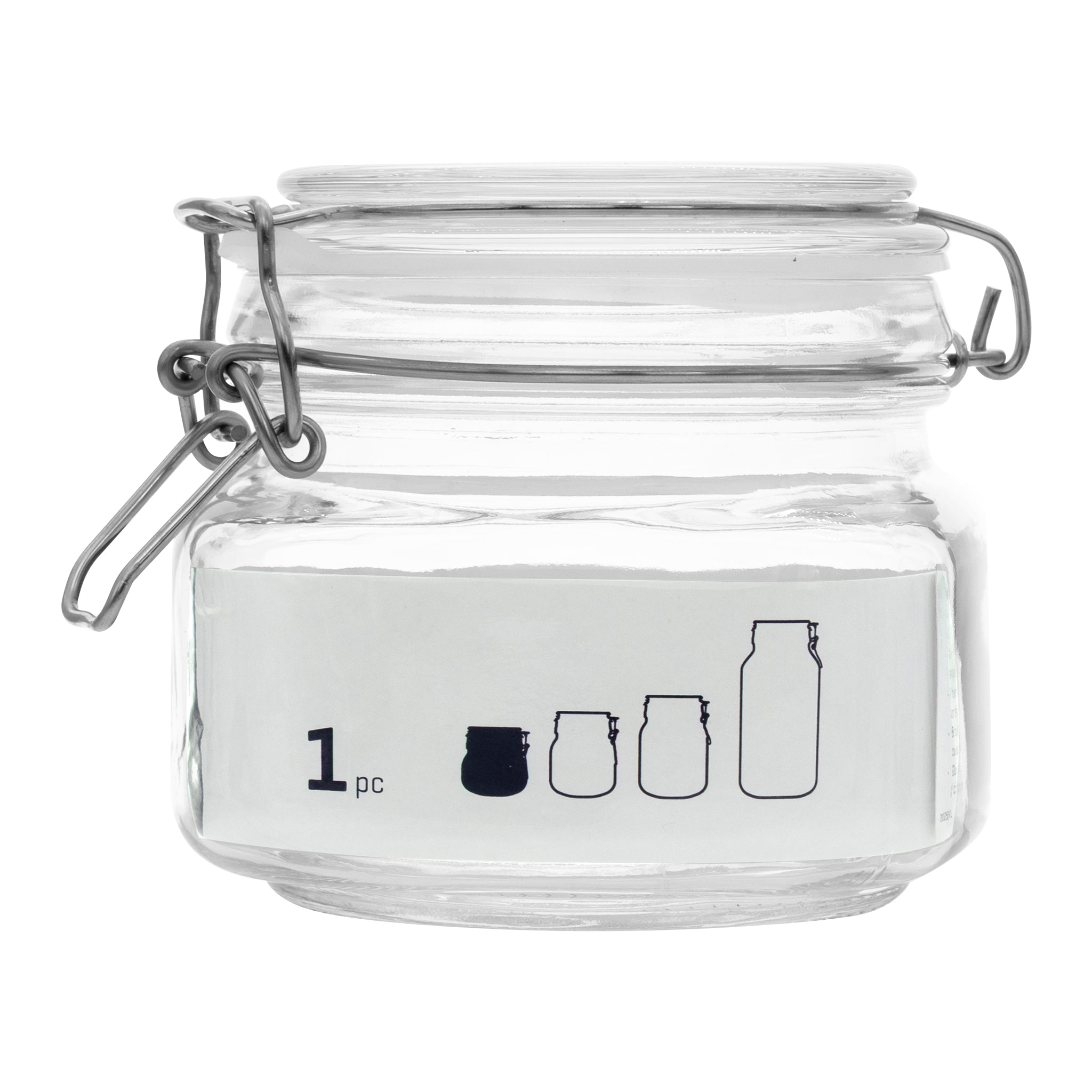 CONSOL STORE-IT JAR WITH CLIP TOP LID, 500ML