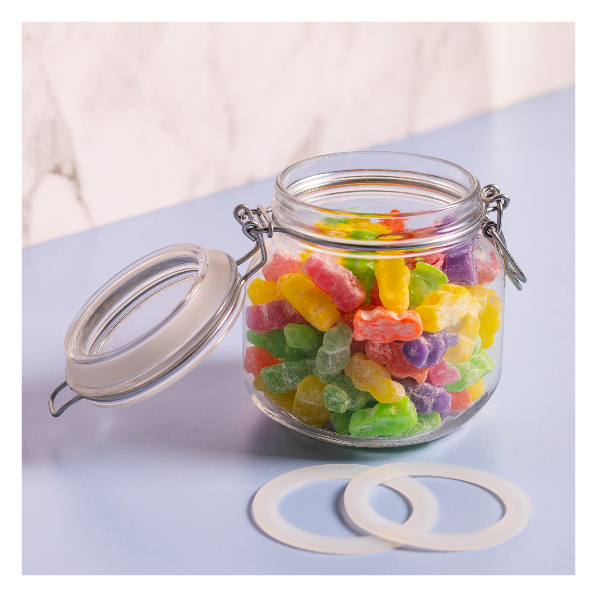 CONSOL STORE-IT JAR WITH CLIP TOP LID, 750ML