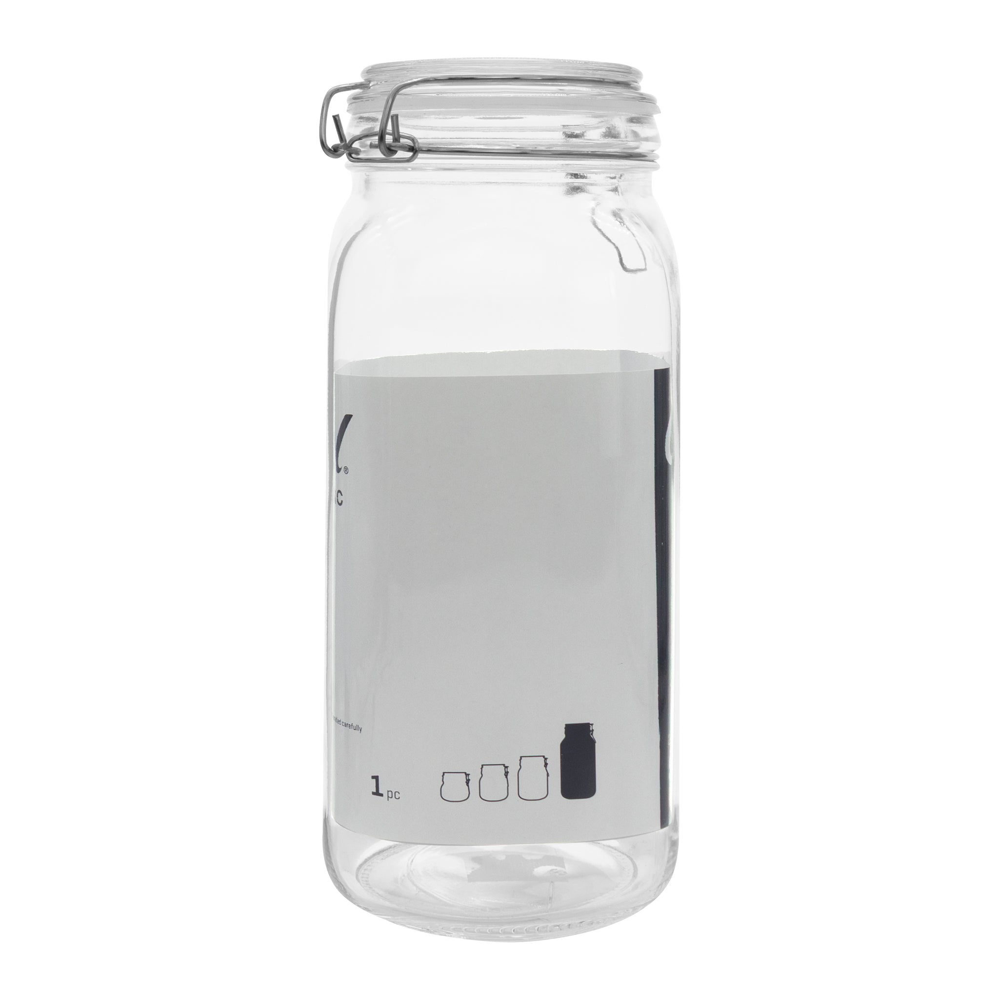 CONSOL STORE-IT JAR WITH CLIP TOP LID, 2L