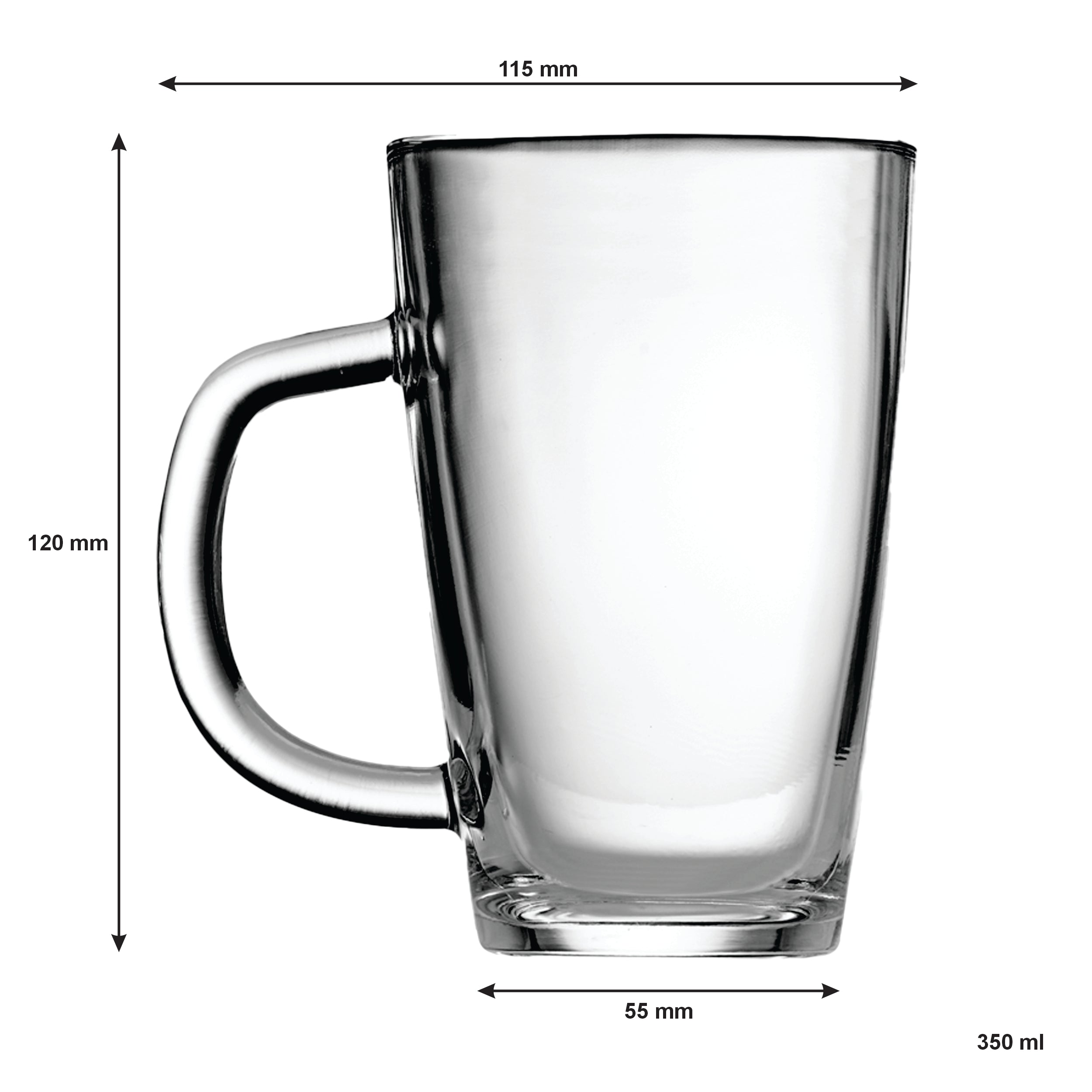CONSOL SAN MARCO LATTE MUG 4PK, 350ML
