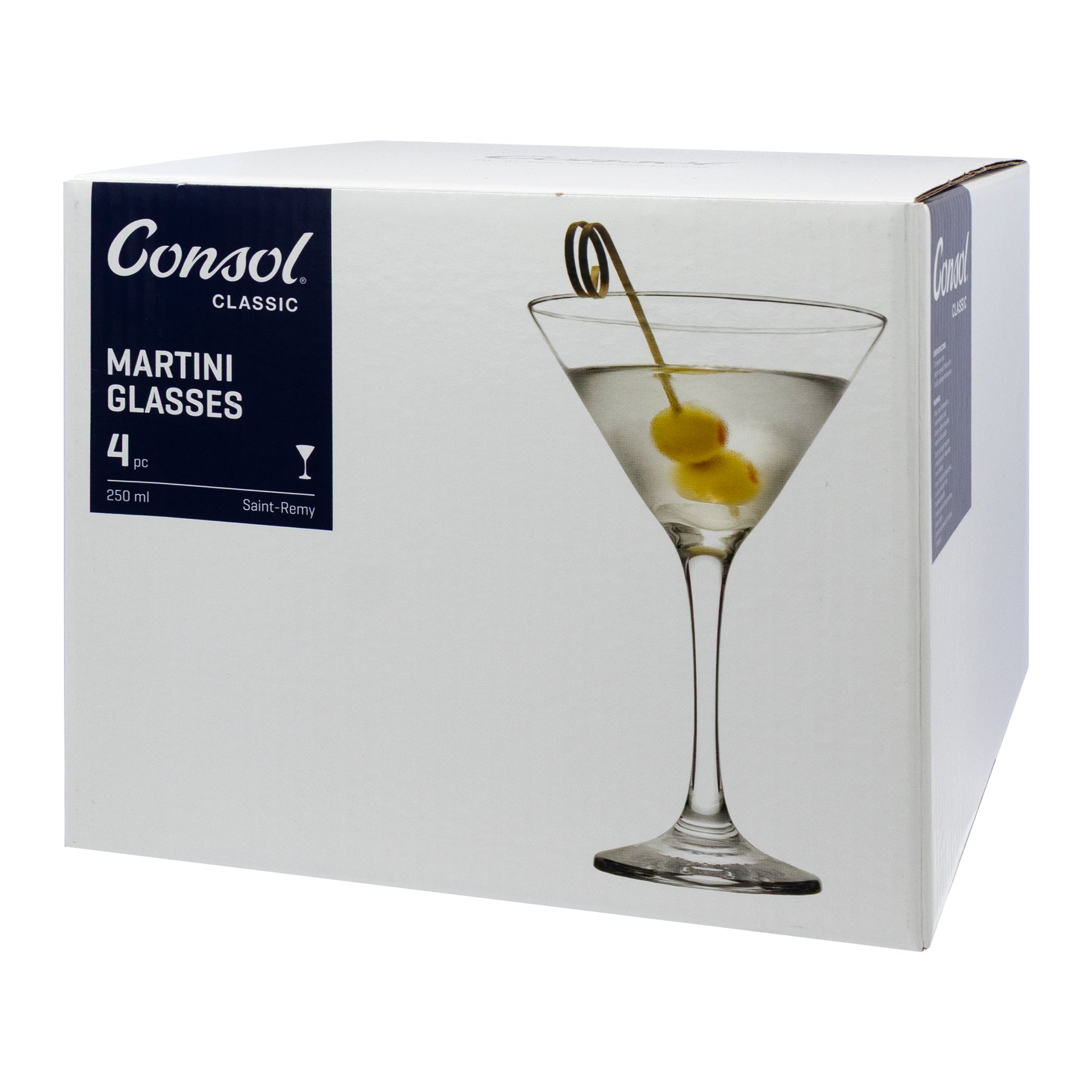 CONSOL SAINT-REMY MARTINI GLASS 4PK, 250ML
