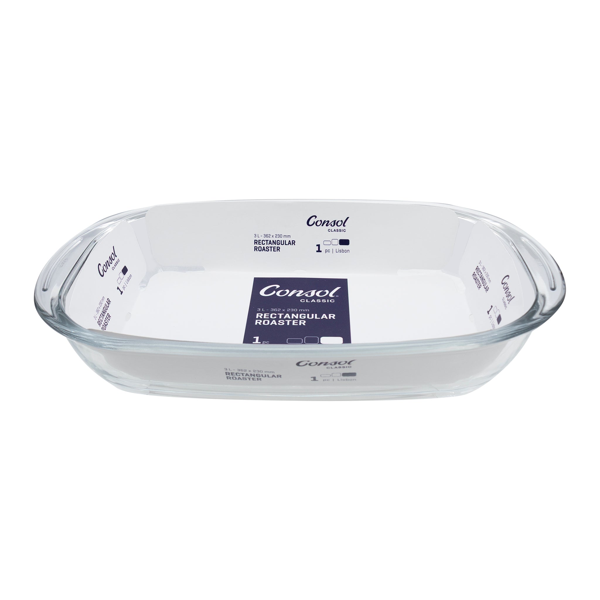 CONSOL LISBON RECTANGULAR ROASTER, 3L