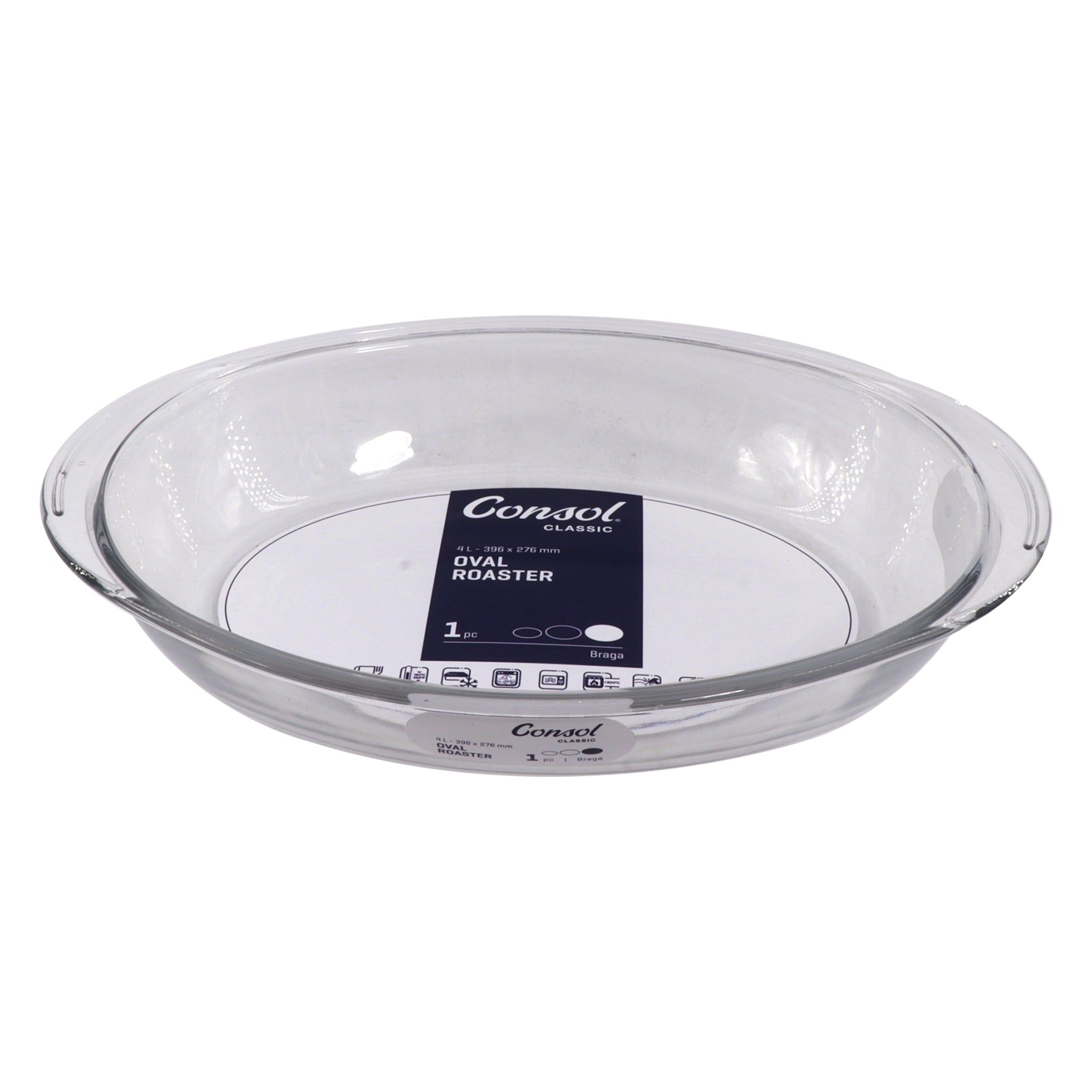CONSOL BRAGA OVAL ROASTER, 4L
